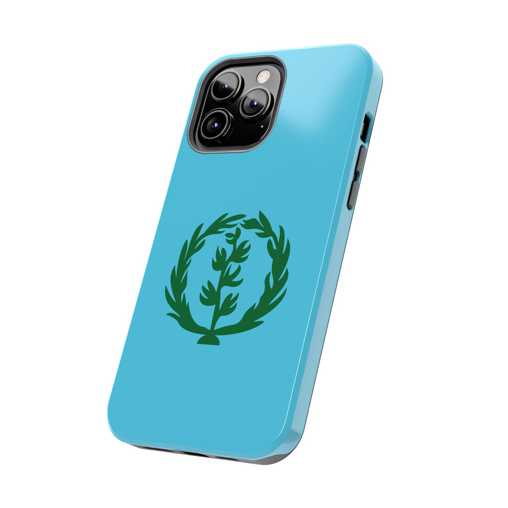 Meley Phone Case — Durable Protective Case with Green Olive Wreath Design