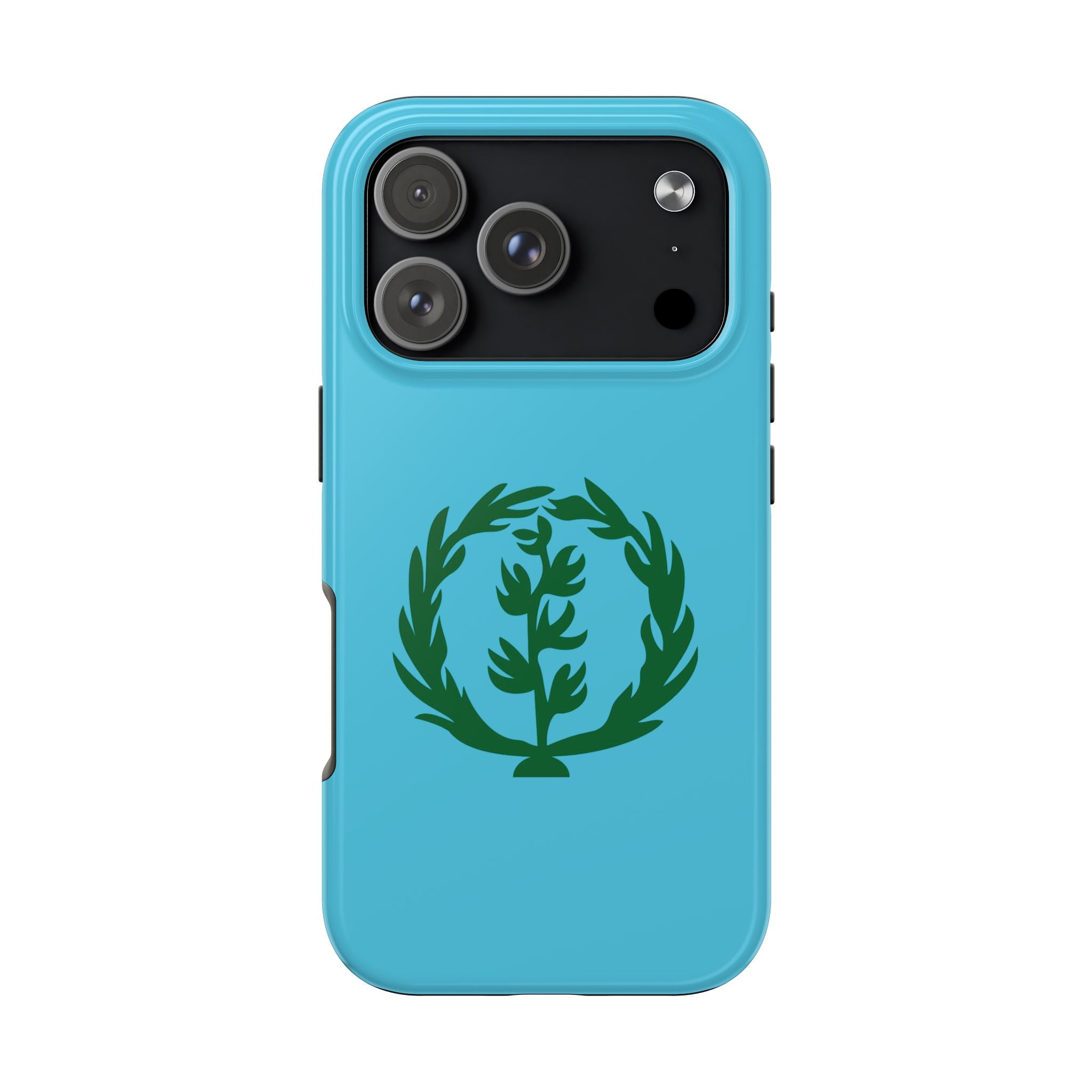 Meley Phone Case — Durable Protective Case with Green Olive Wreath Design