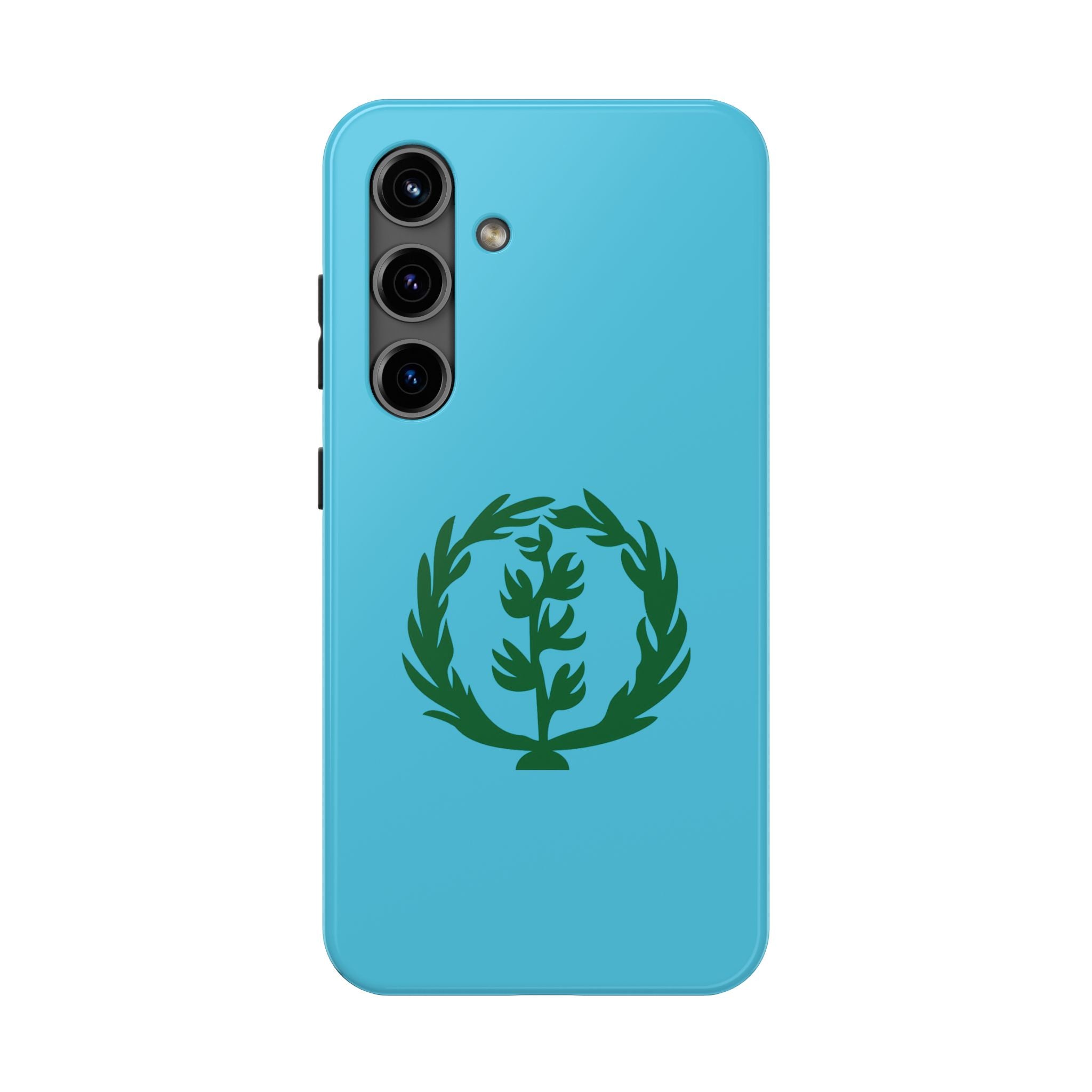 Meley Phone Case — Durable Protective Case with Green Olive Wreath Design