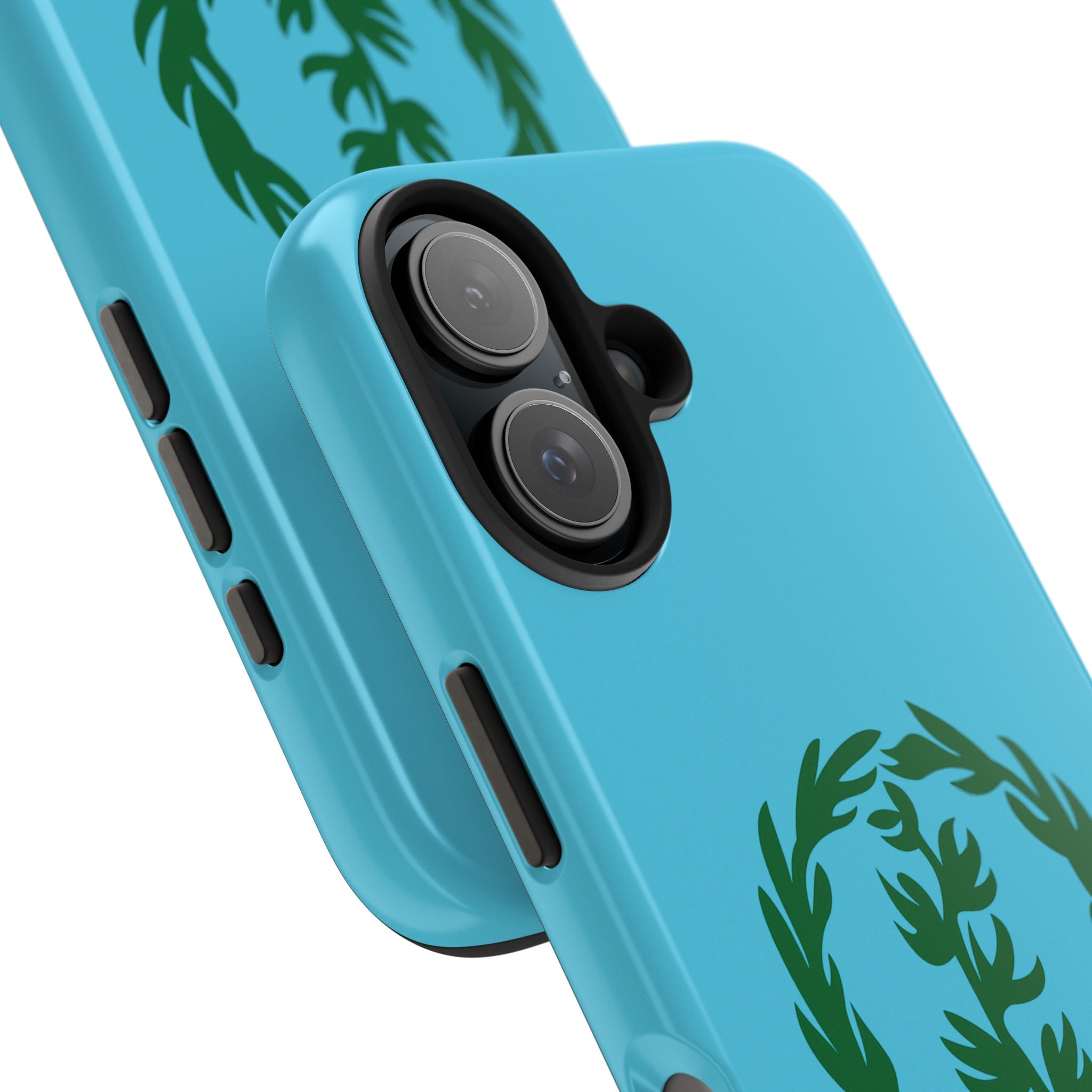 Meley Phone Case — Durable Protective Case with Green Olive Wreath Design