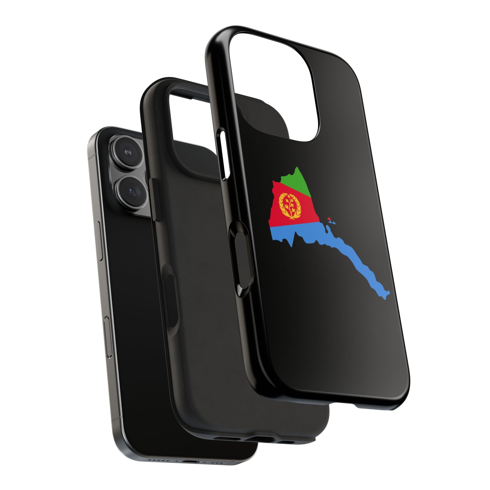 Eritrea Map Flag Tough Phone Case – Protective Eritrean Pride Phone Cover