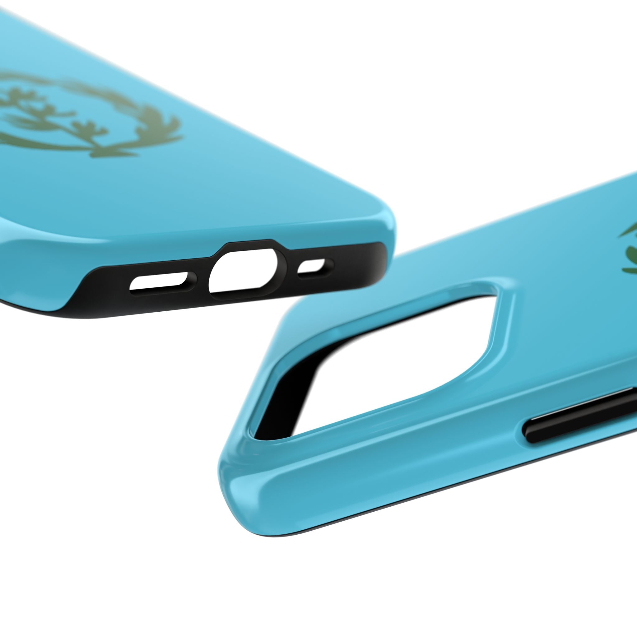 Meley Phone Case — Durable Protective Case with Green Olive Wreath Design