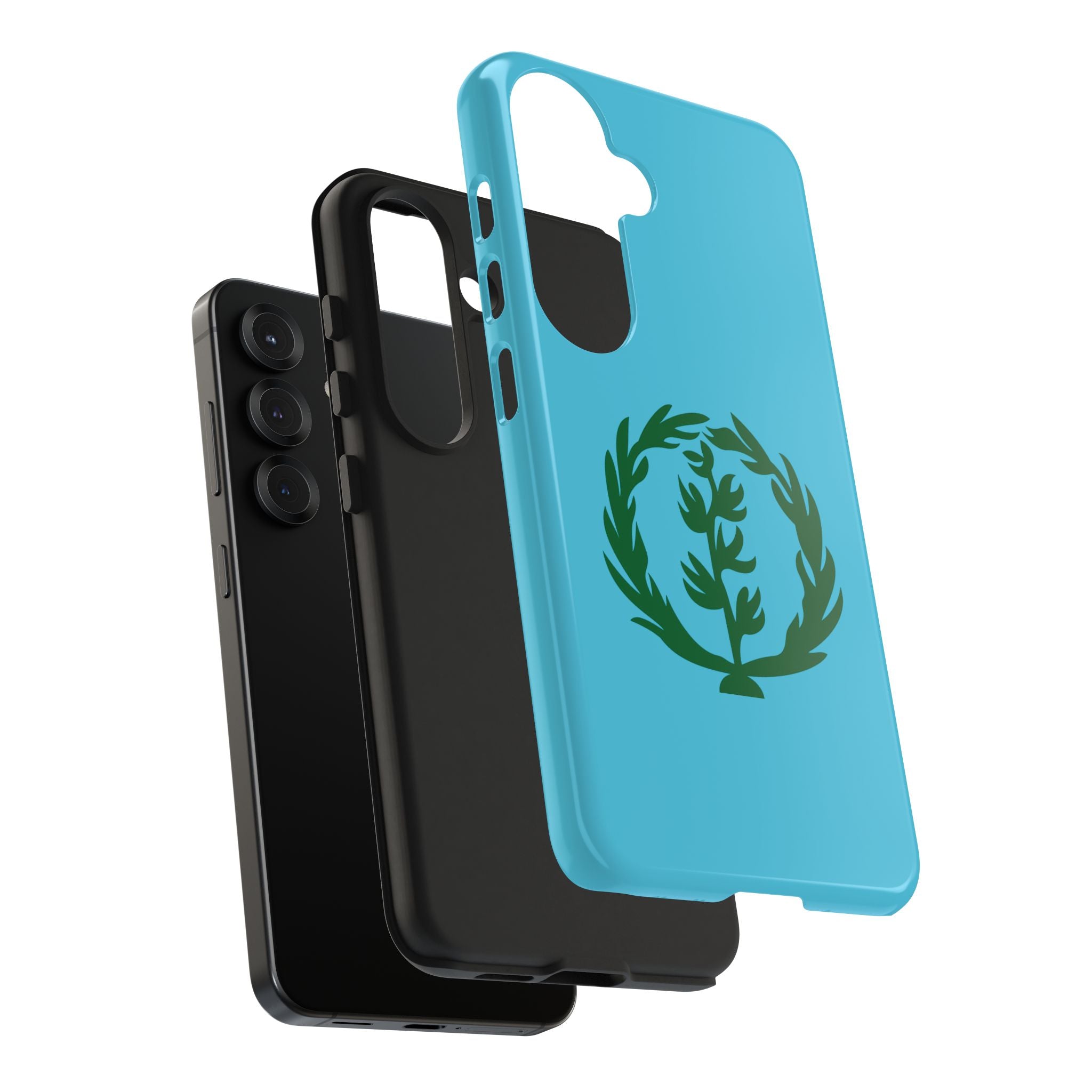 Meley Phone Case — Durable Protective Case with Green Olive Wreath Design