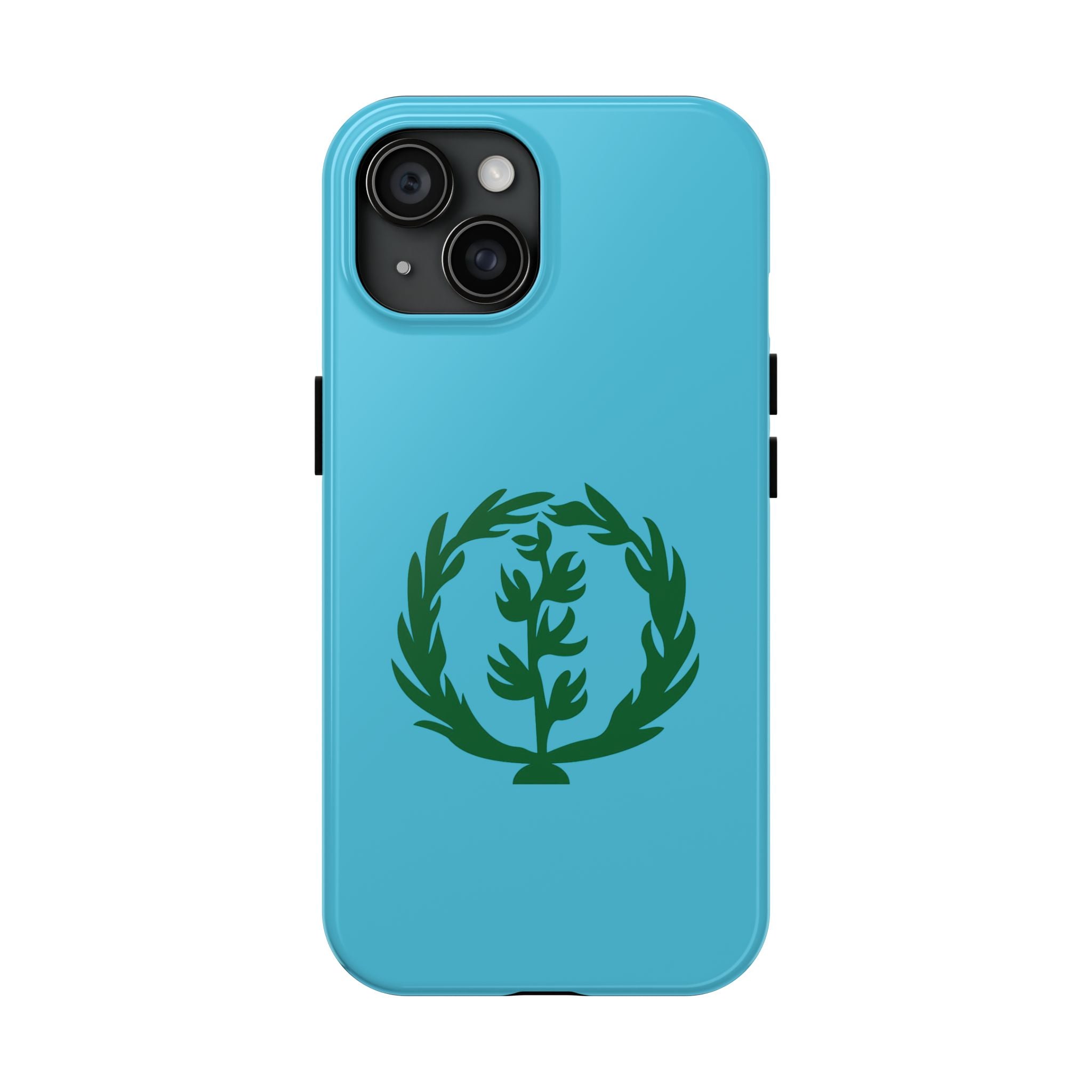 Meley Phone Case — Durable Protective Case with Green Olive Wreath Design