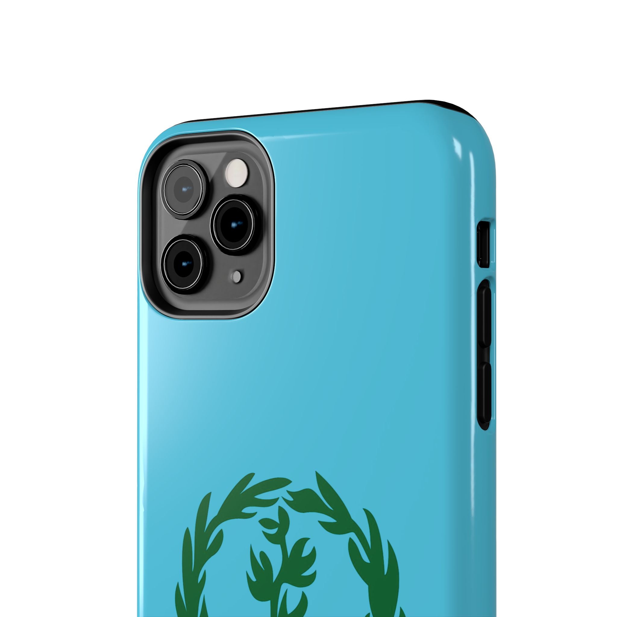 Meley Phone Case — Durable Protective Case with Green Olive Wreath Design