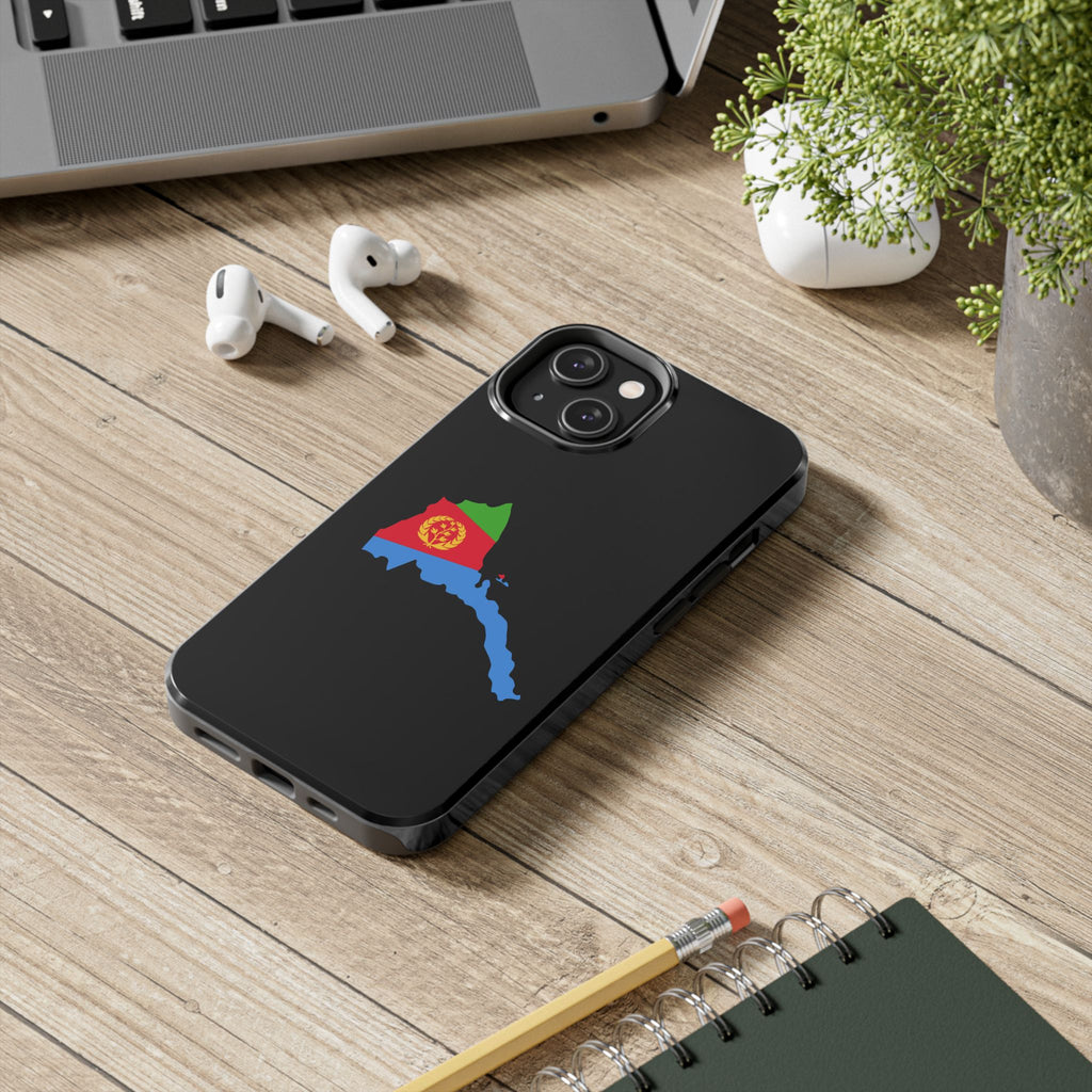 Eritrea Map Flag Tough Phone Case – Protective Eritrean Pride Phone Cover