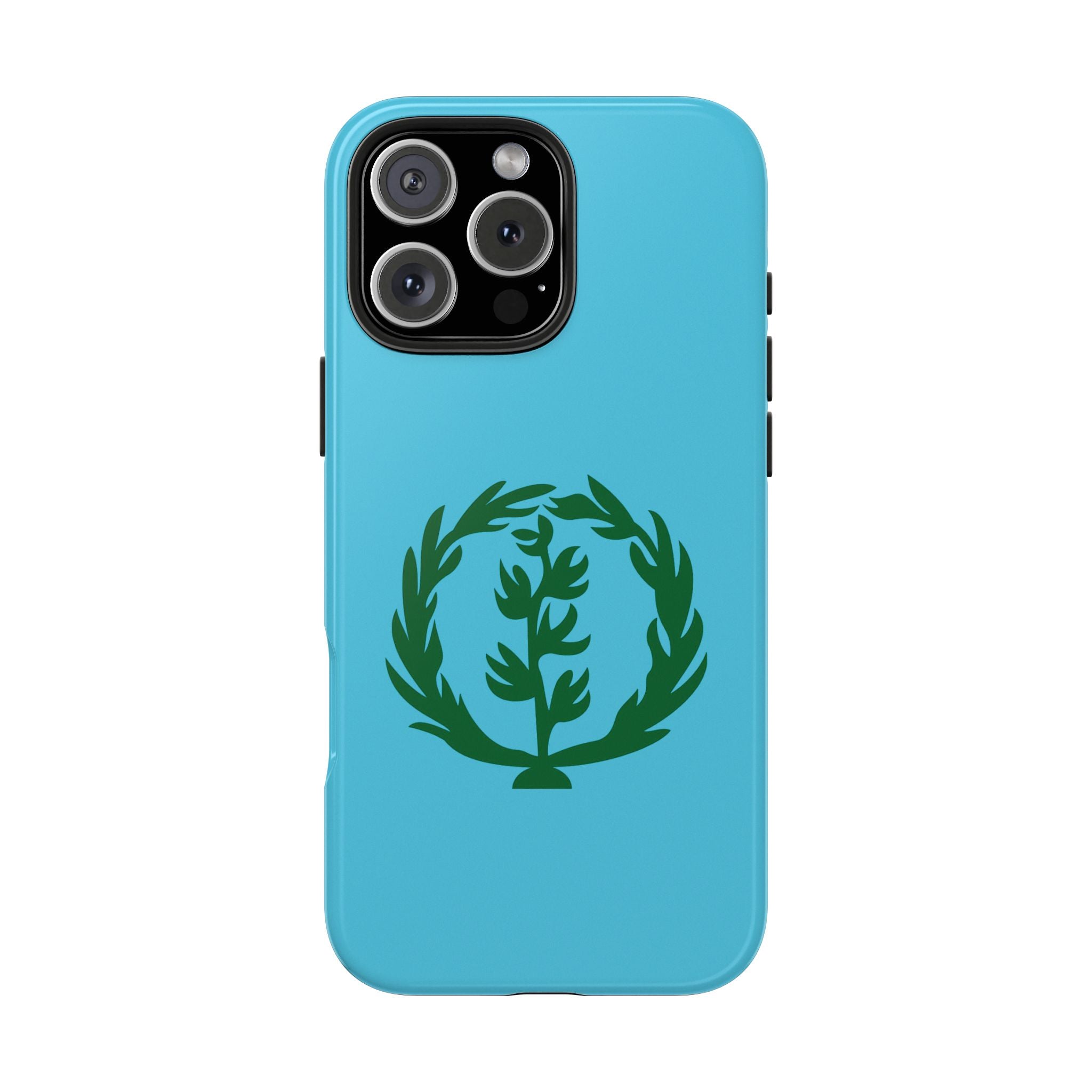 Meley Phone Case — Durable Protective Case with Green Olive Wreath Design