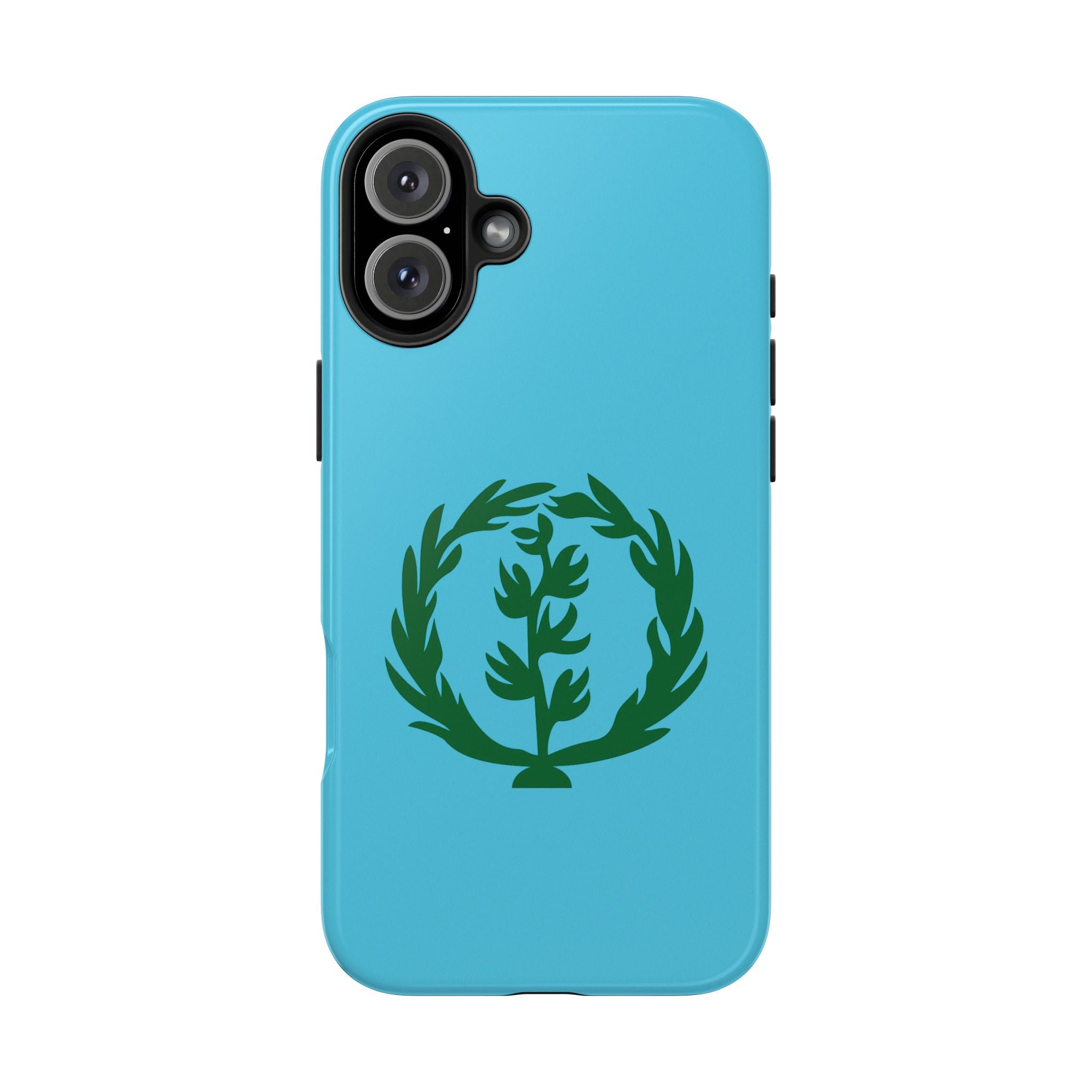 Meley Phone Case — Durable Protective Case with Green Olive Wreath Design