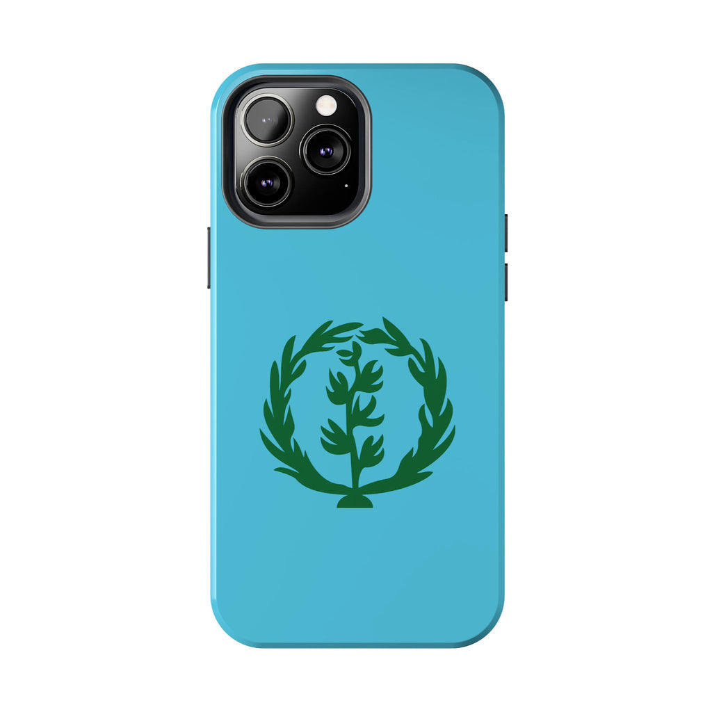 Meley Phone Case — Durable Protective Case with Green Olive Wreath Design