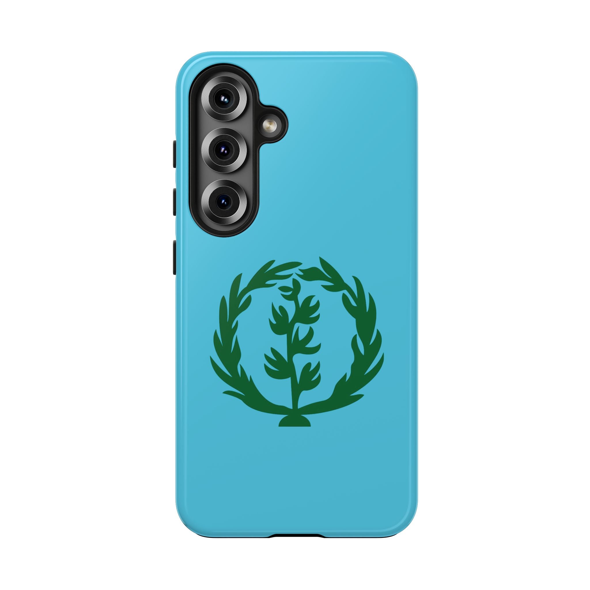 Meley Phone Case — Durable Protective Case with Green Olive Wreath Design