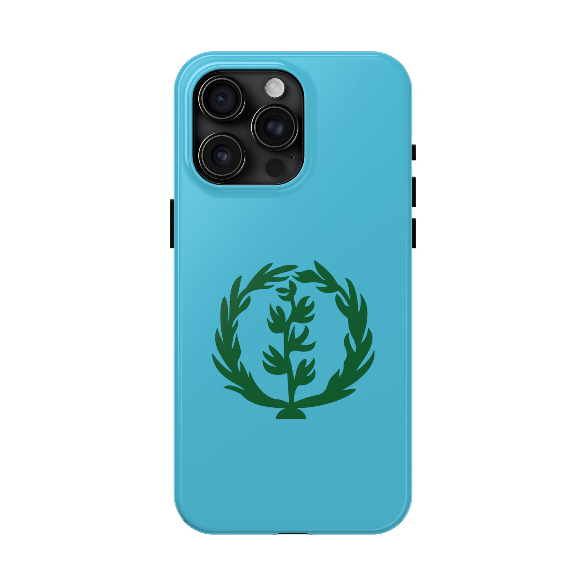 Meley Phone Case — Durable Protective Case with Green Olive Wreath Design