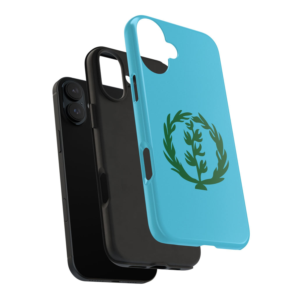 Meley Phone Case — Durable Protective Case with Green Olive Wreath Design