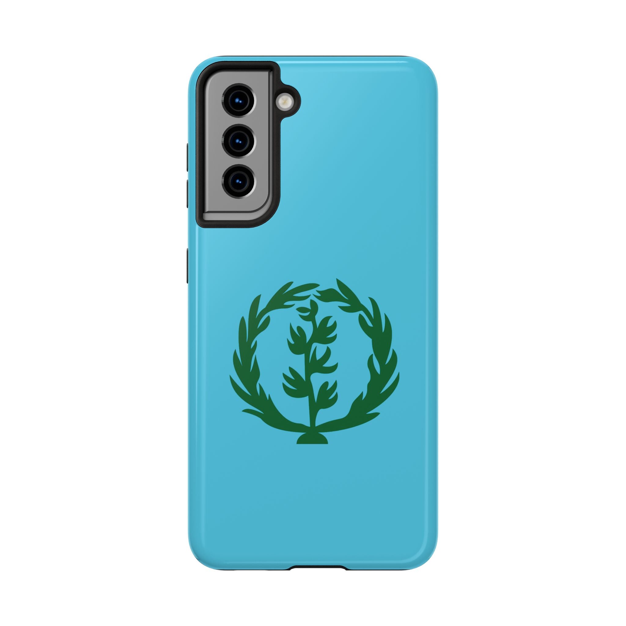 Meley Phone Case — Durable Protective Case with Green Olive Wreath Design