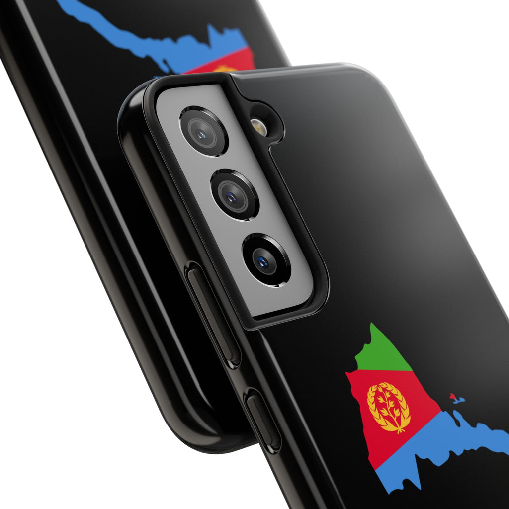 Eritrea Map Flag Tough Phone Case – Protective Eritrean Pride Phone Cover