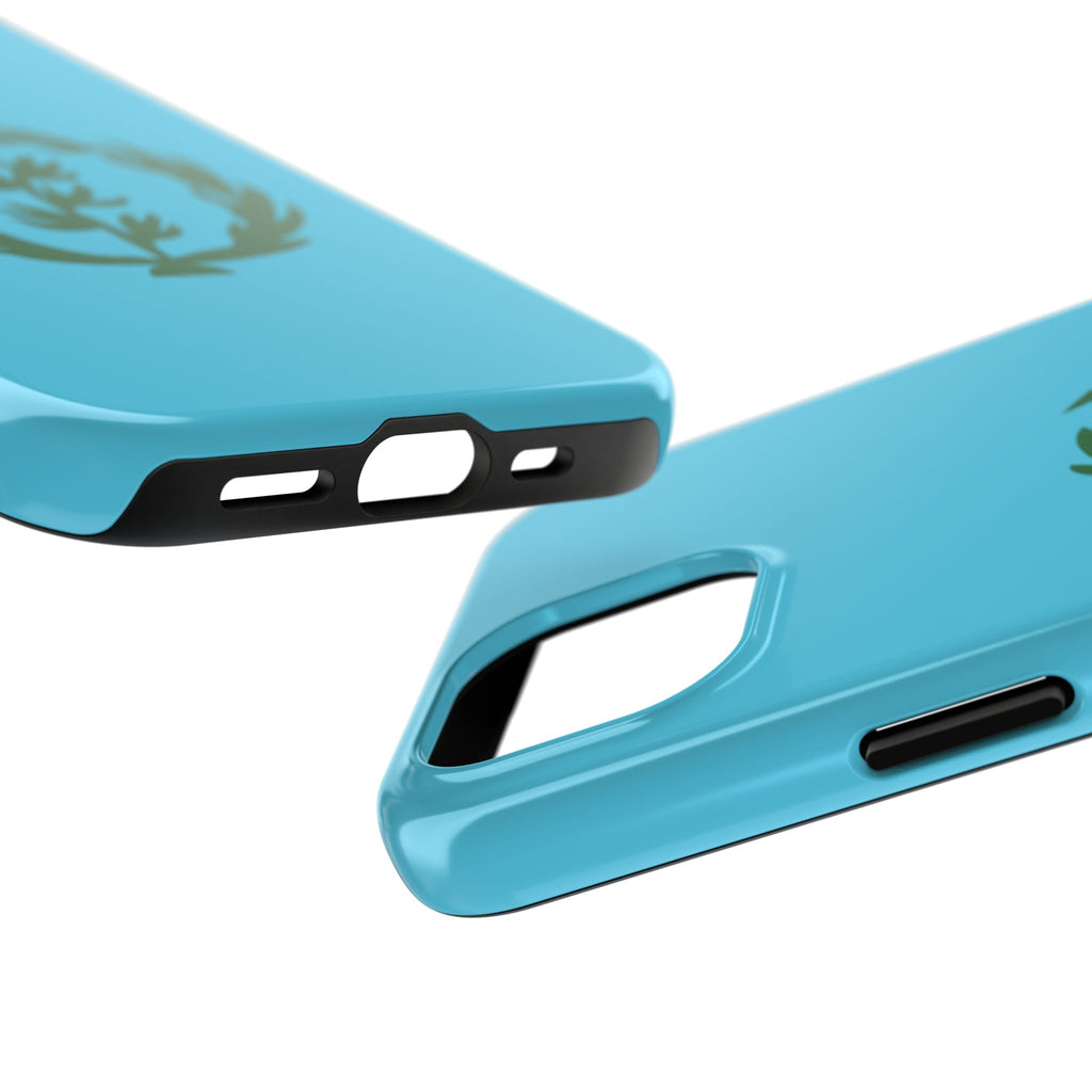 Meley Phone Case — Durable Protective Case with Green Olive Wreath Design