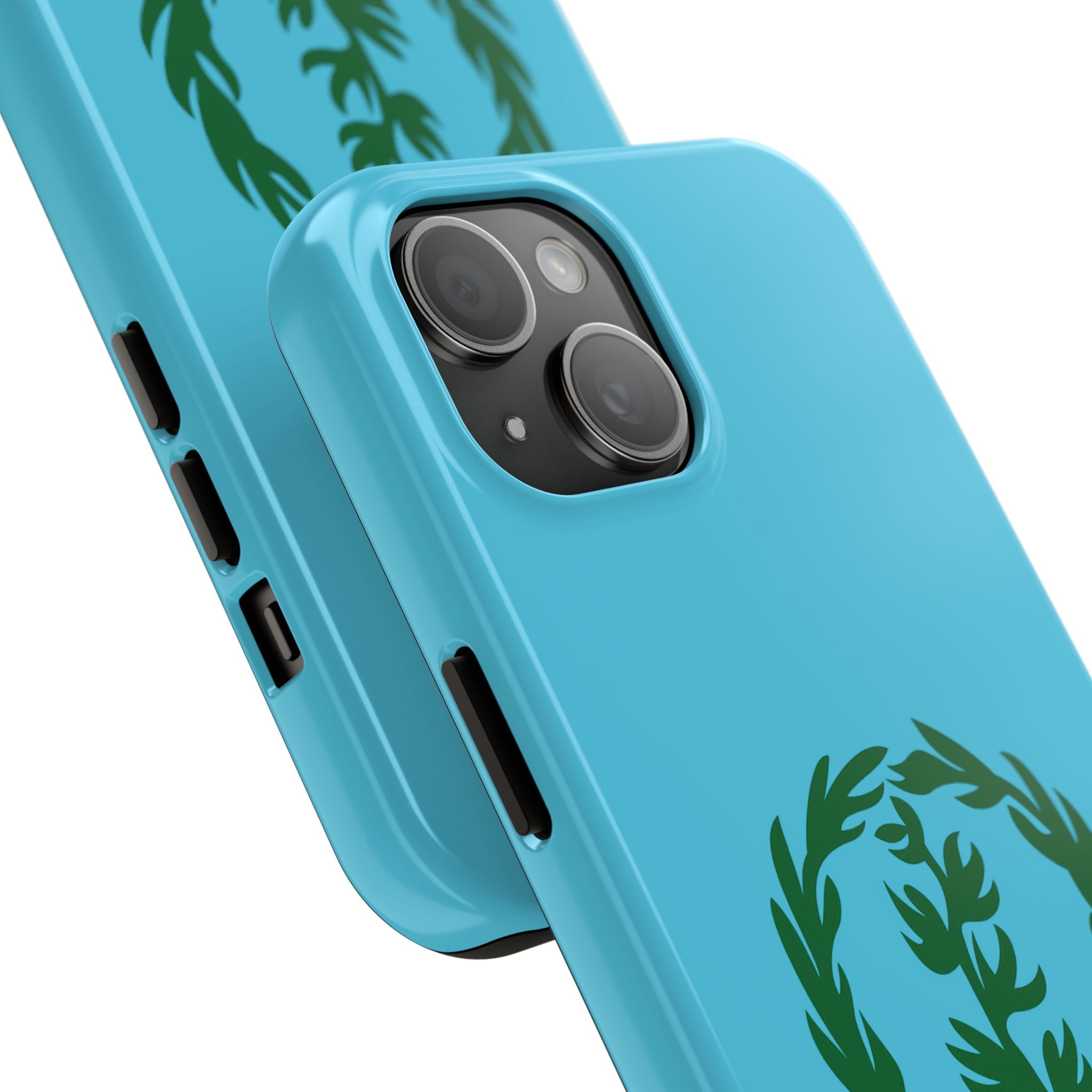 Meley Phone Case — Durable Protective Case with Green Olive Wreath Design