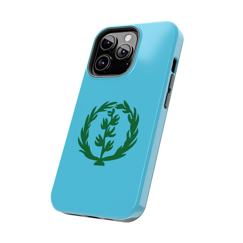 Meley Phone Case — Durable Protective Case with Green Olive Wreath Design