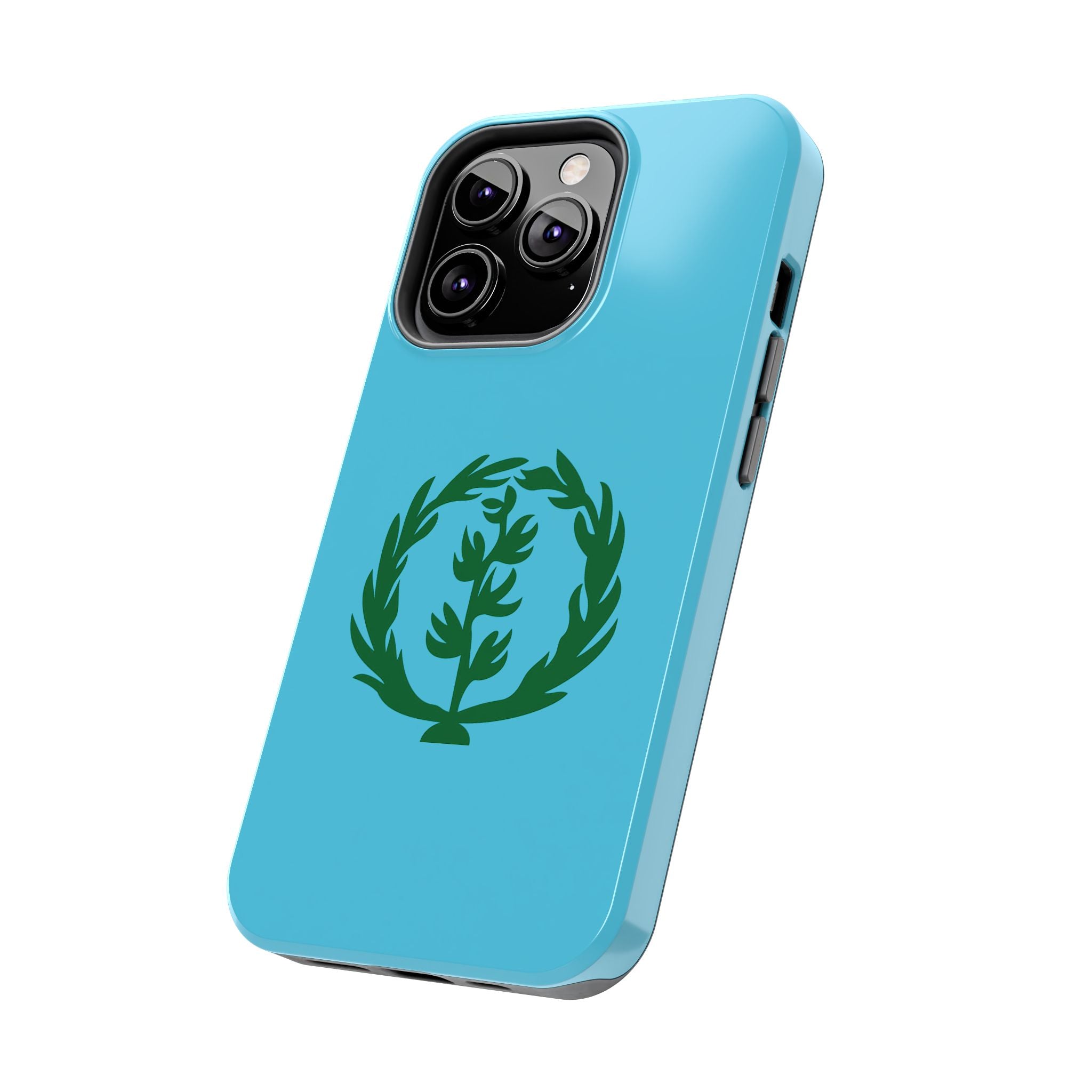 Meley Phone Case — Durable Protective Case with Green Olive Wreath Design