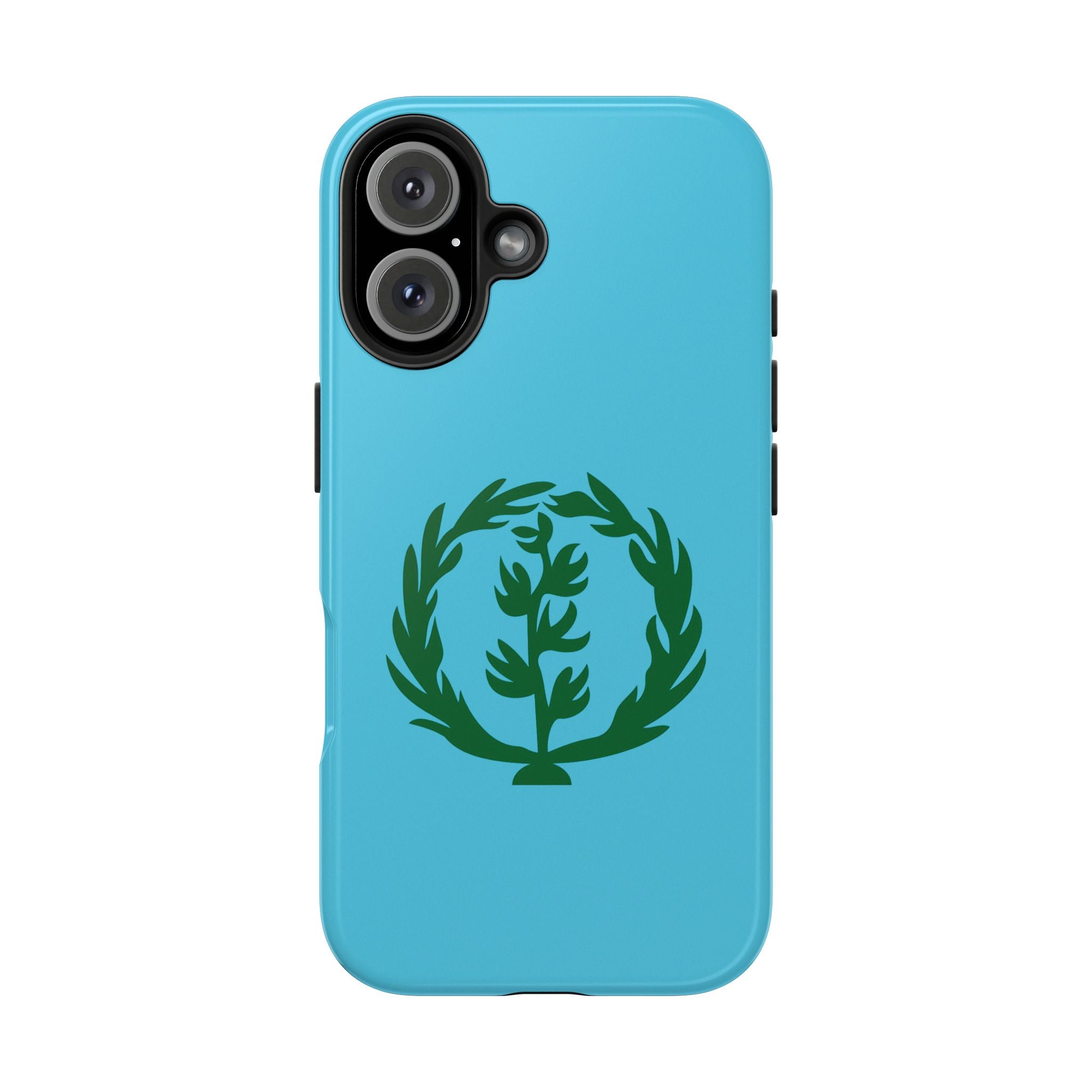 Meley Phone Case — Durable Protective Case with Green Olive Wreath Design