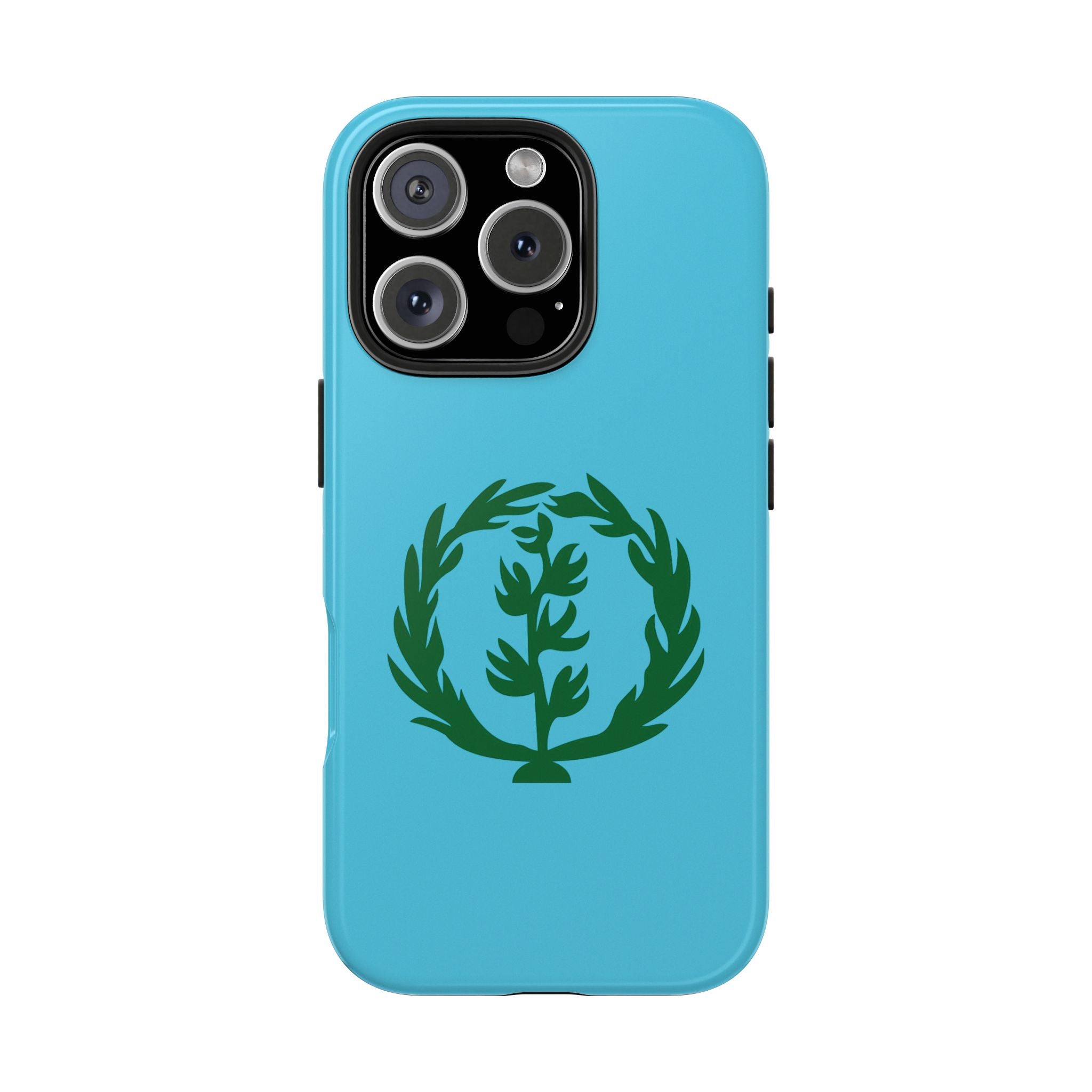 Meley Phone Case — Durable Protective Case with Green Olive Wreath Design