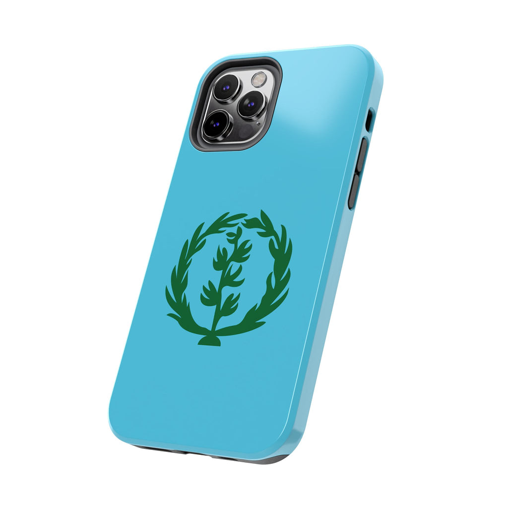 Meley Phone Case — Durable Protective Case with Green Olive Wreath Design