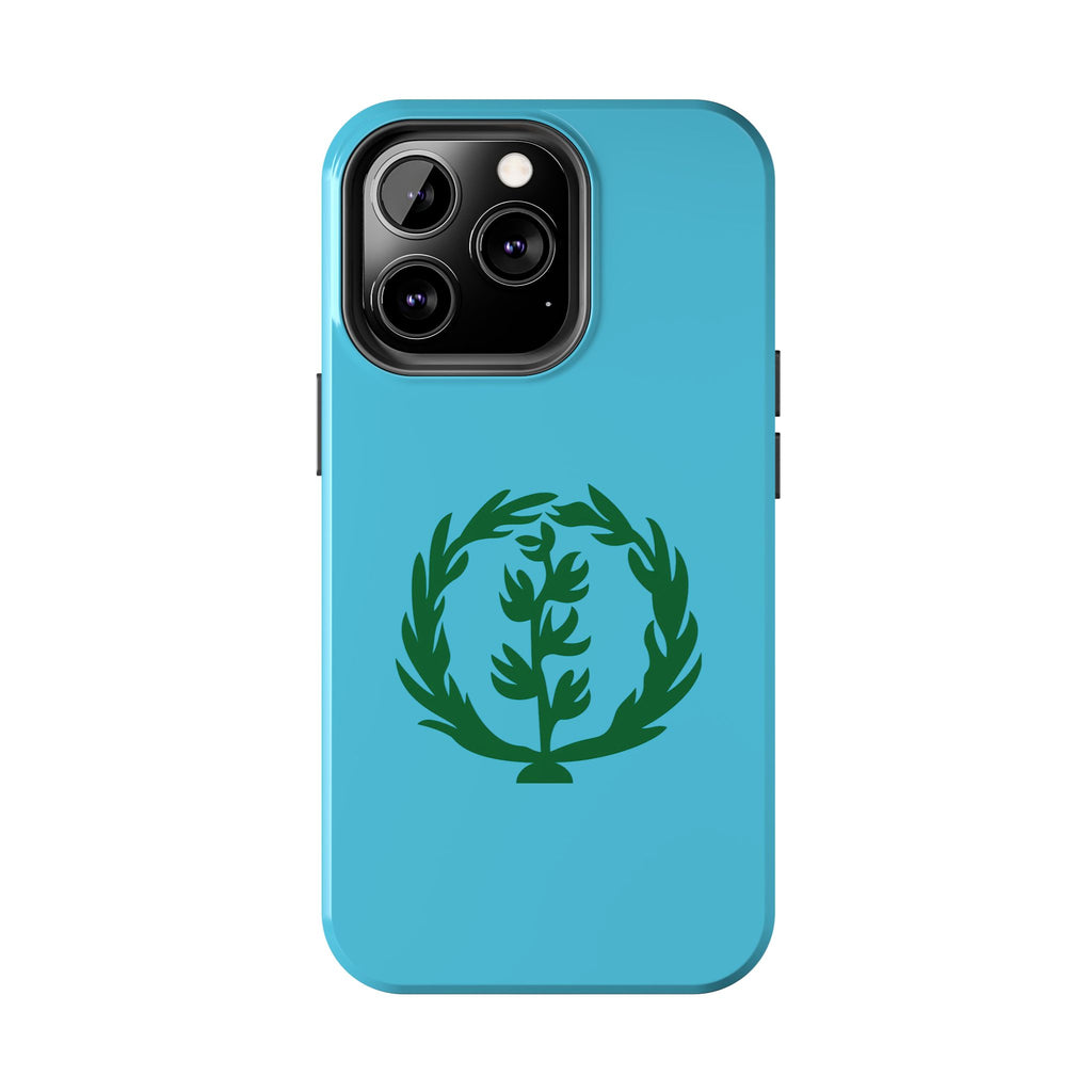 Meley Phone Case — Durable Protective Case with Green Olive Wreath Design