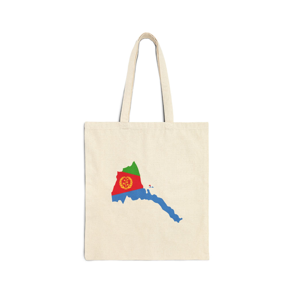 Eritrea Map Canvas Tote Bag – Lightweight Cotton Country Flag Tote for Travel & Everyday