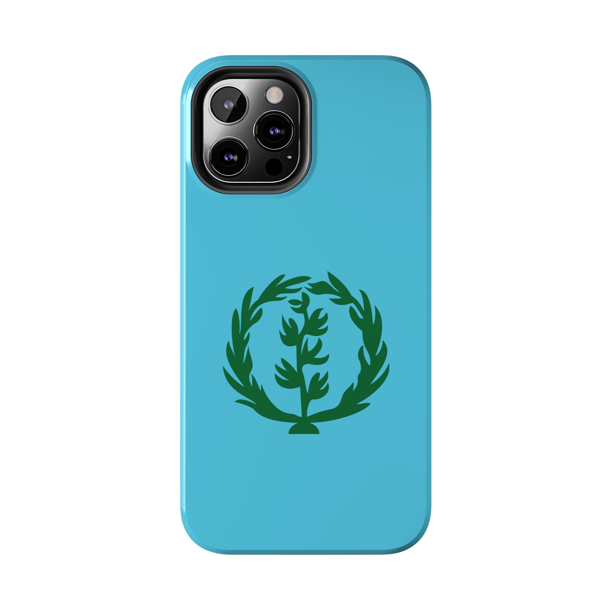 Meley Phone Case — Durable Protective Case with Green Olive Wreath Design