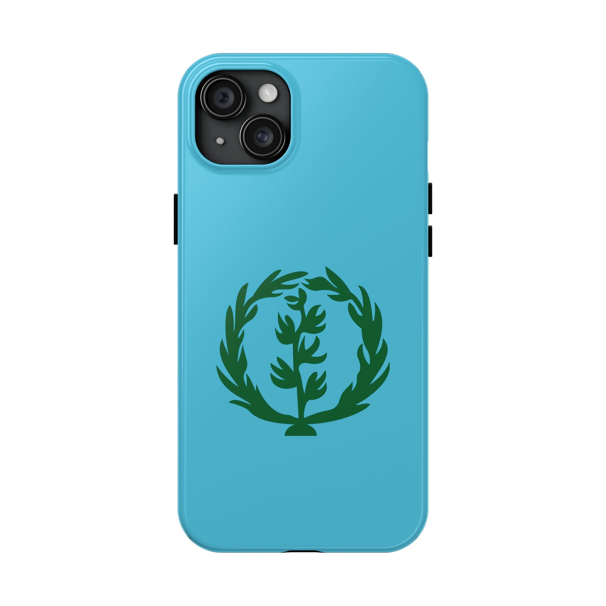 Meley Phone Case — Durable Protective Case with Green Olive Wreath Design