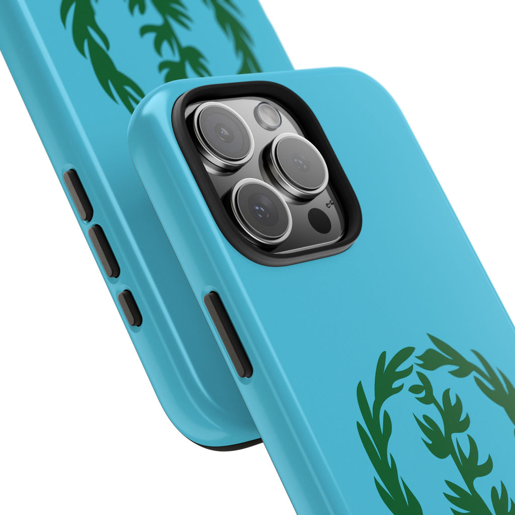 Meley Phone Case — Durable Protective Case with Green Olive Wreath Design