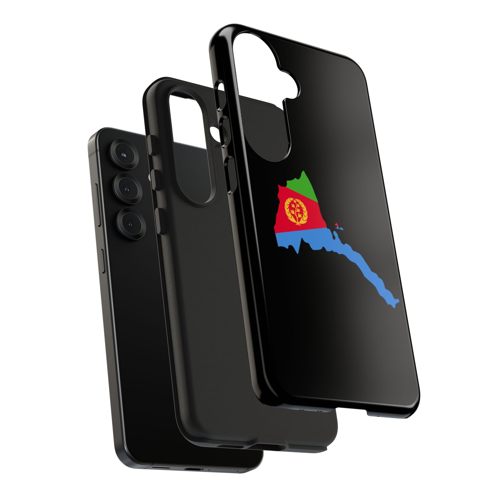 Eritrea Map Flag Tough Phone Case – Protective Eritrean Pride Phone Cover