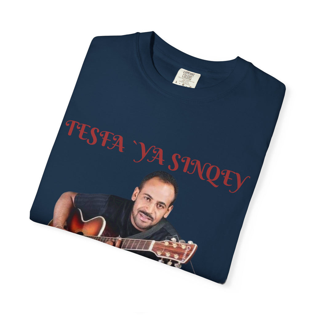 T-shirt — Tesfa Ya Sinqey Guitar Portrait Tee