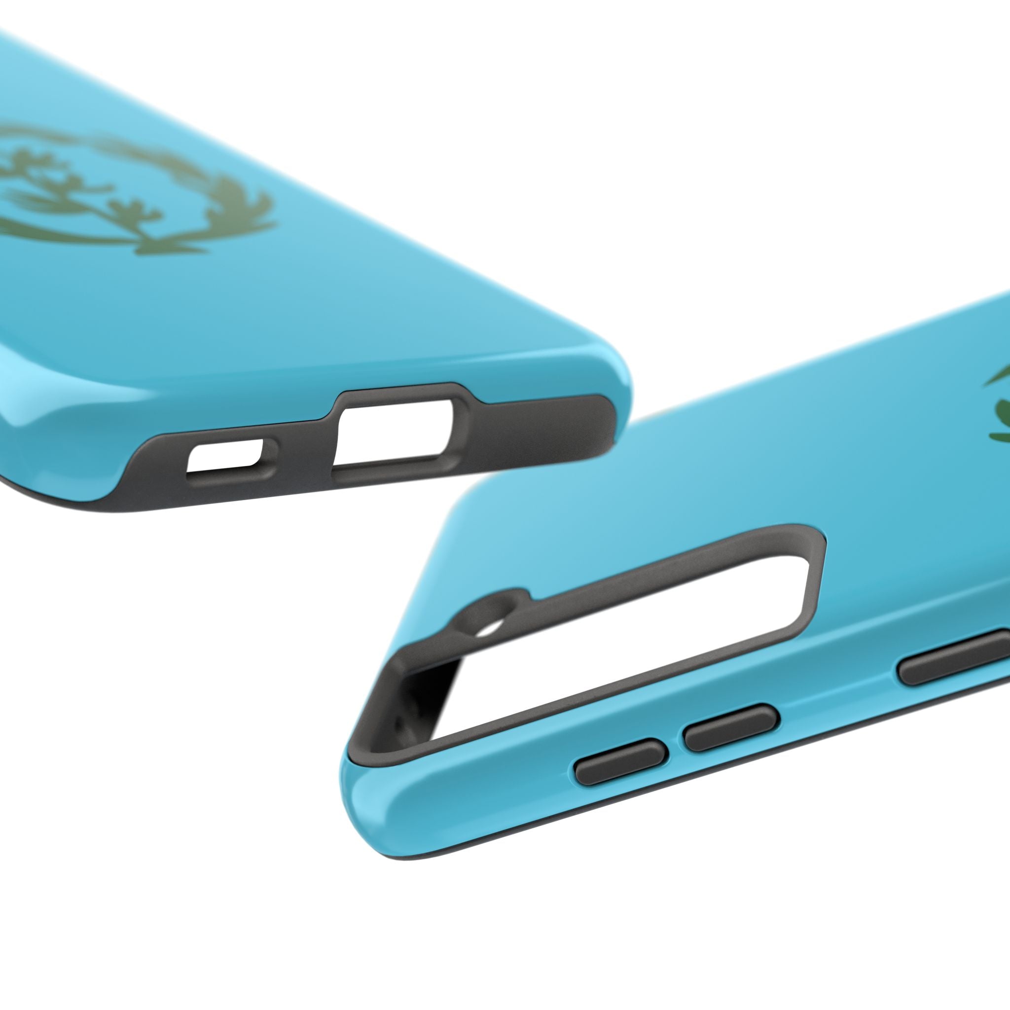Meley Phone Case — Durable Protective Case with Green Olive Wreath Design