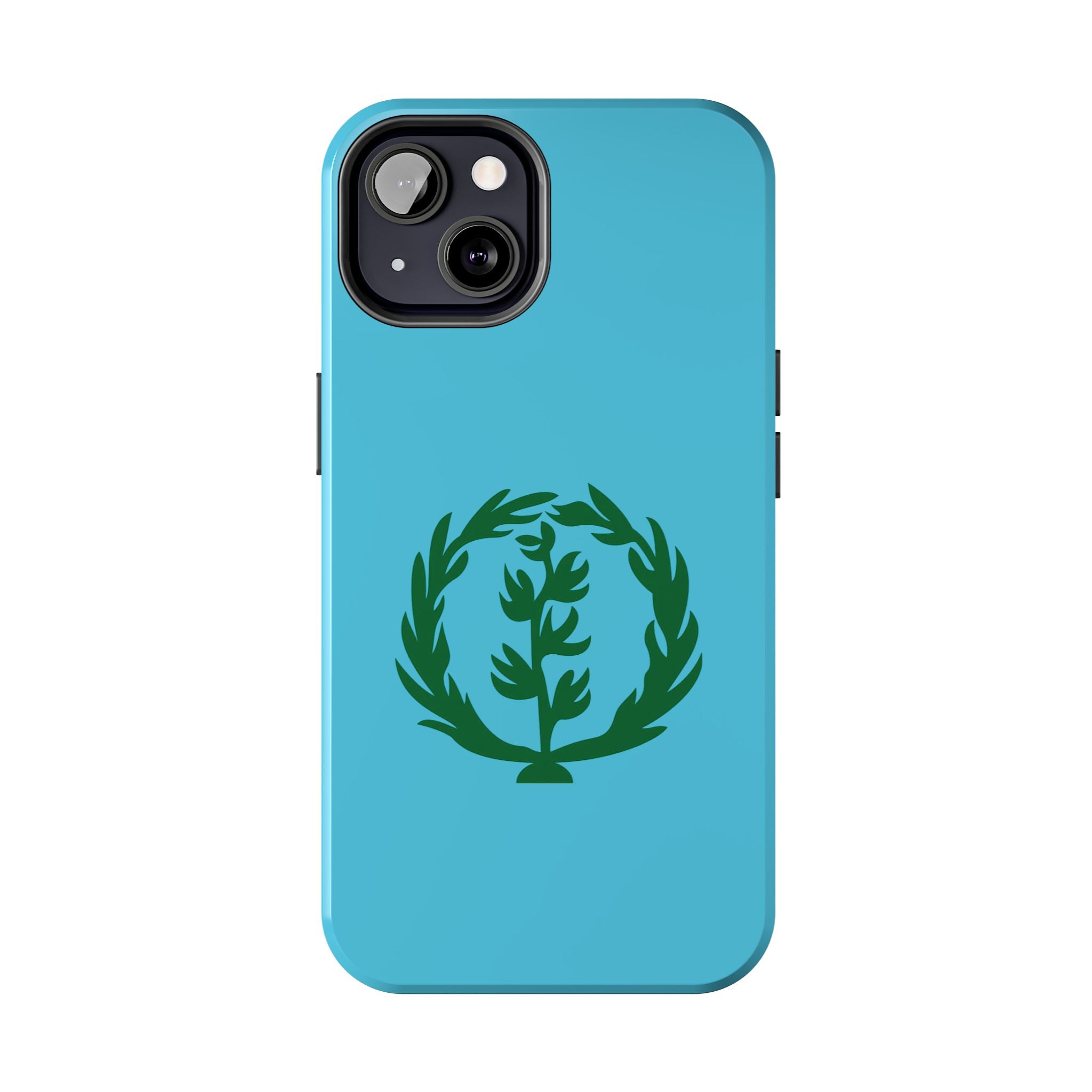 Meley Phone Case — Durable Protective Case with Green Olive Wreath Design