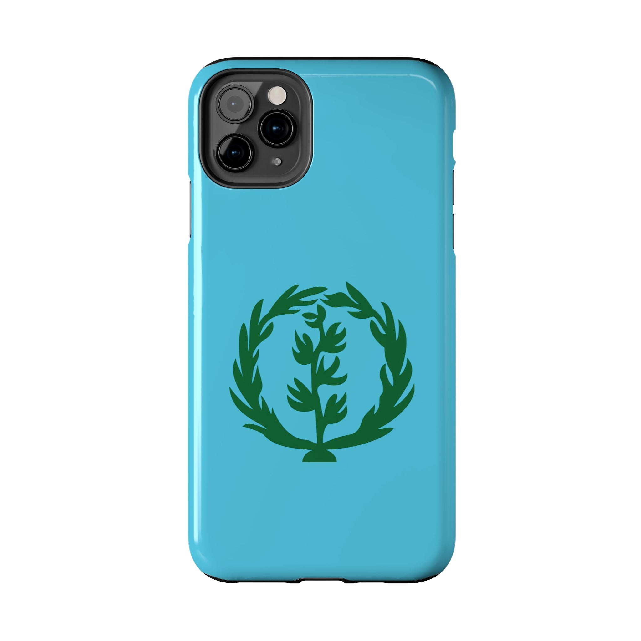 Meley Phone Case — Durable Protective Case with Green Olive Wreath Design