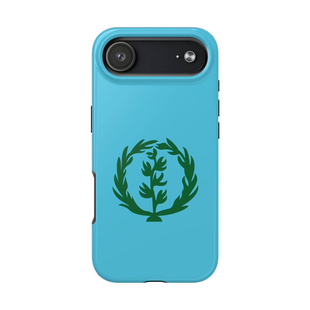 Meley Phone Case — Durable Protective Case with Green Olive Wreath Design