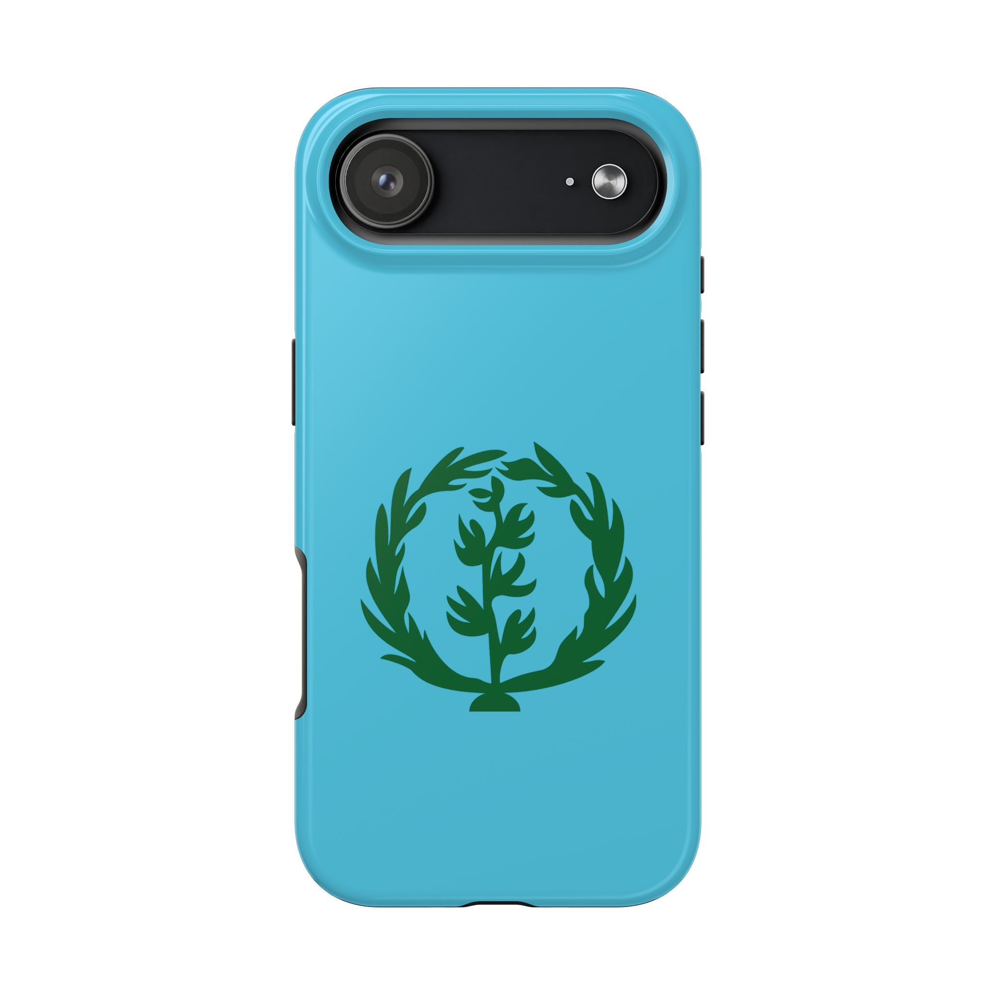 Meley Phone Case — Durable Protective Case with Green Olive Wreath Design