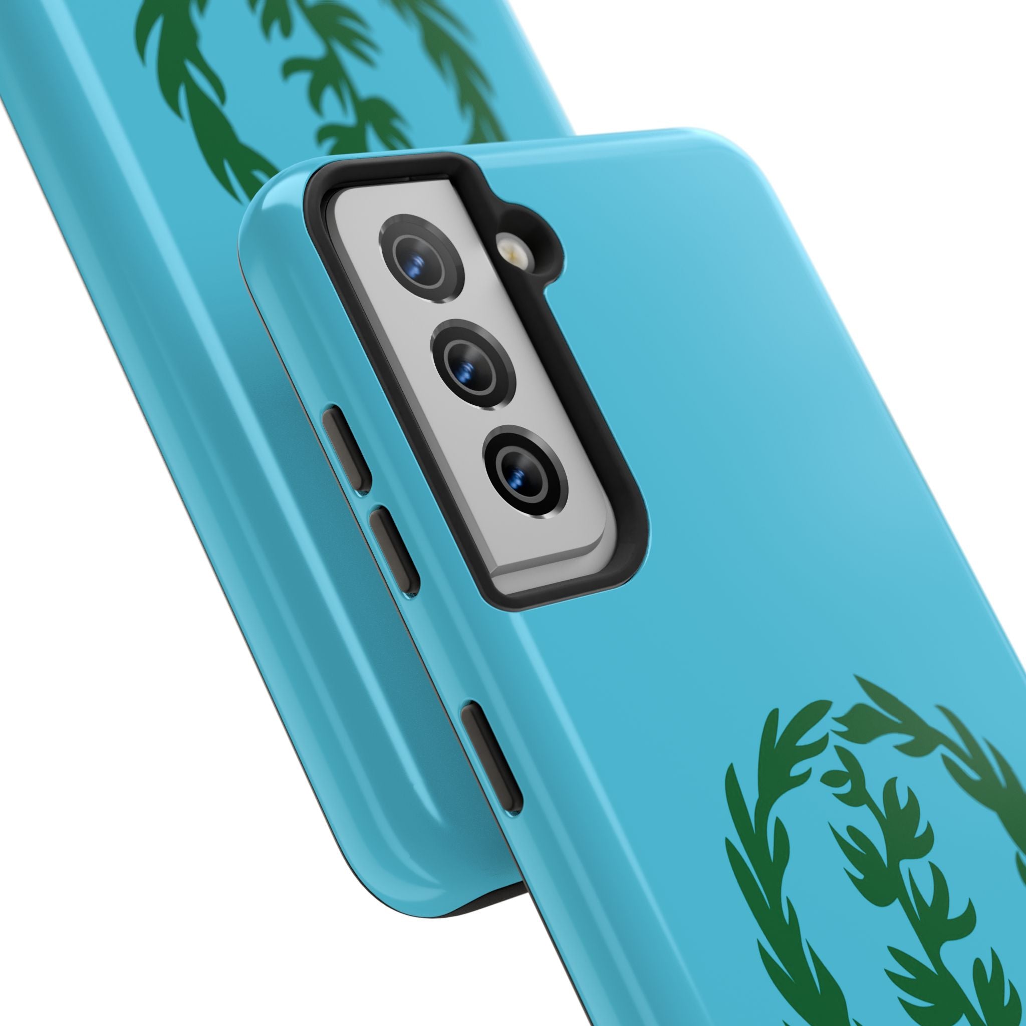 Meley Phone Case — Durable Protective Case with Green Olive Wreath Design