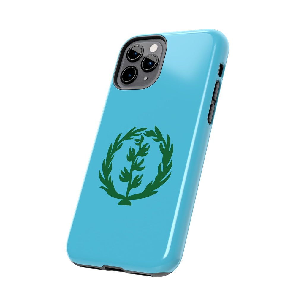 Meley Phone Case — Durable Protective Case with Green Olive Wreath Design