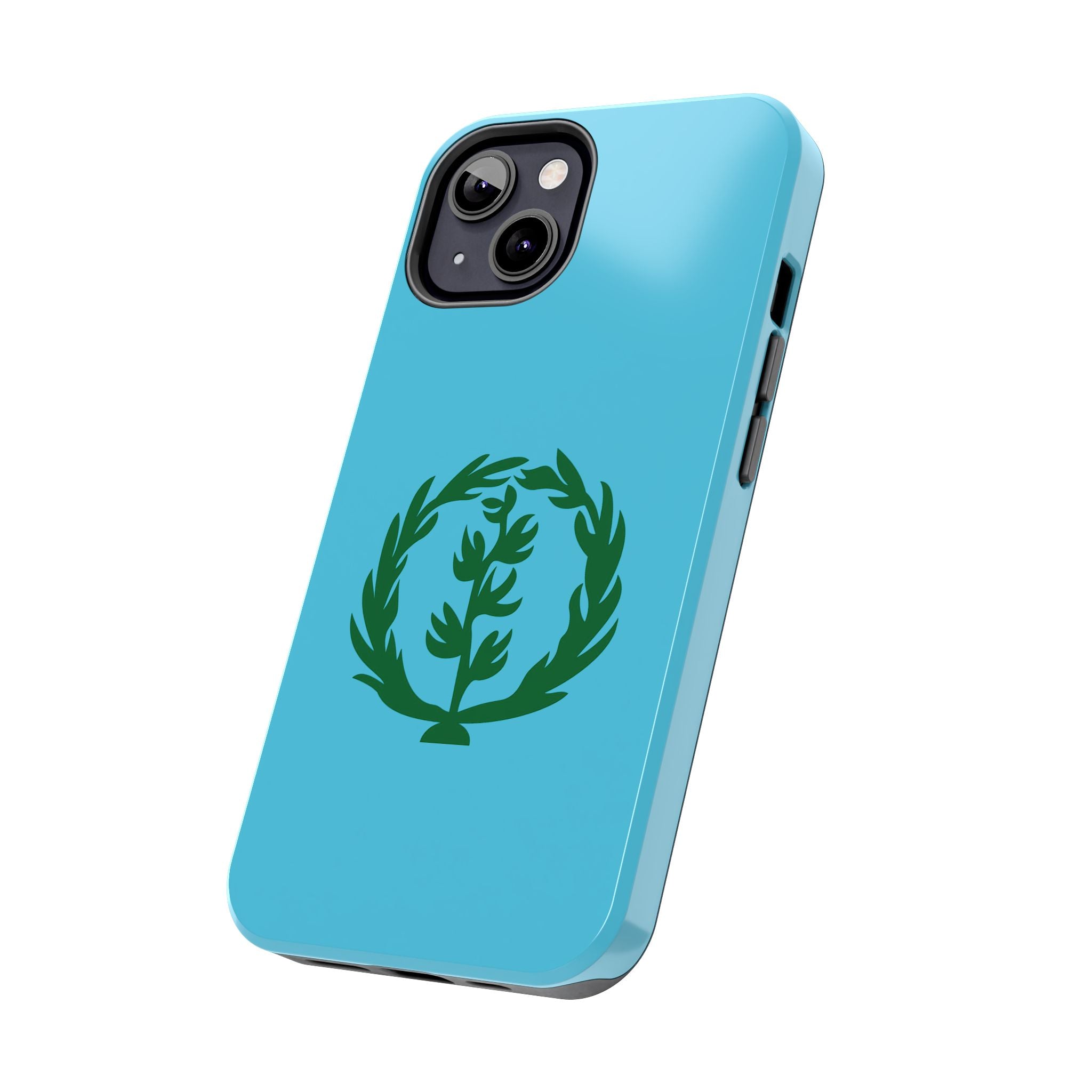 Meley Phone Case — Durable Protective Case with Green Olive Wreath Design