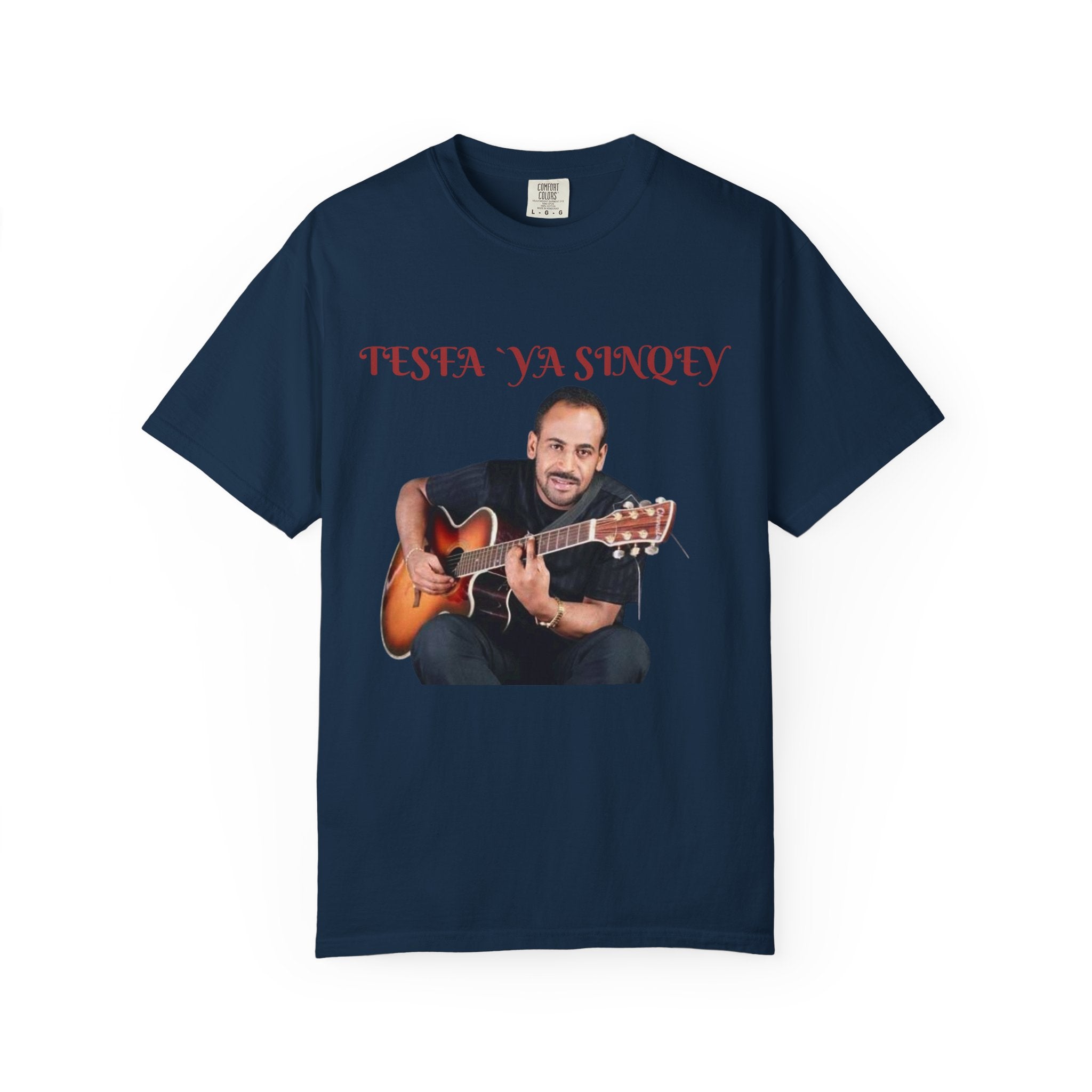 T-shirt — Tesfa Ya Sinqey Guitar Portrait Tee