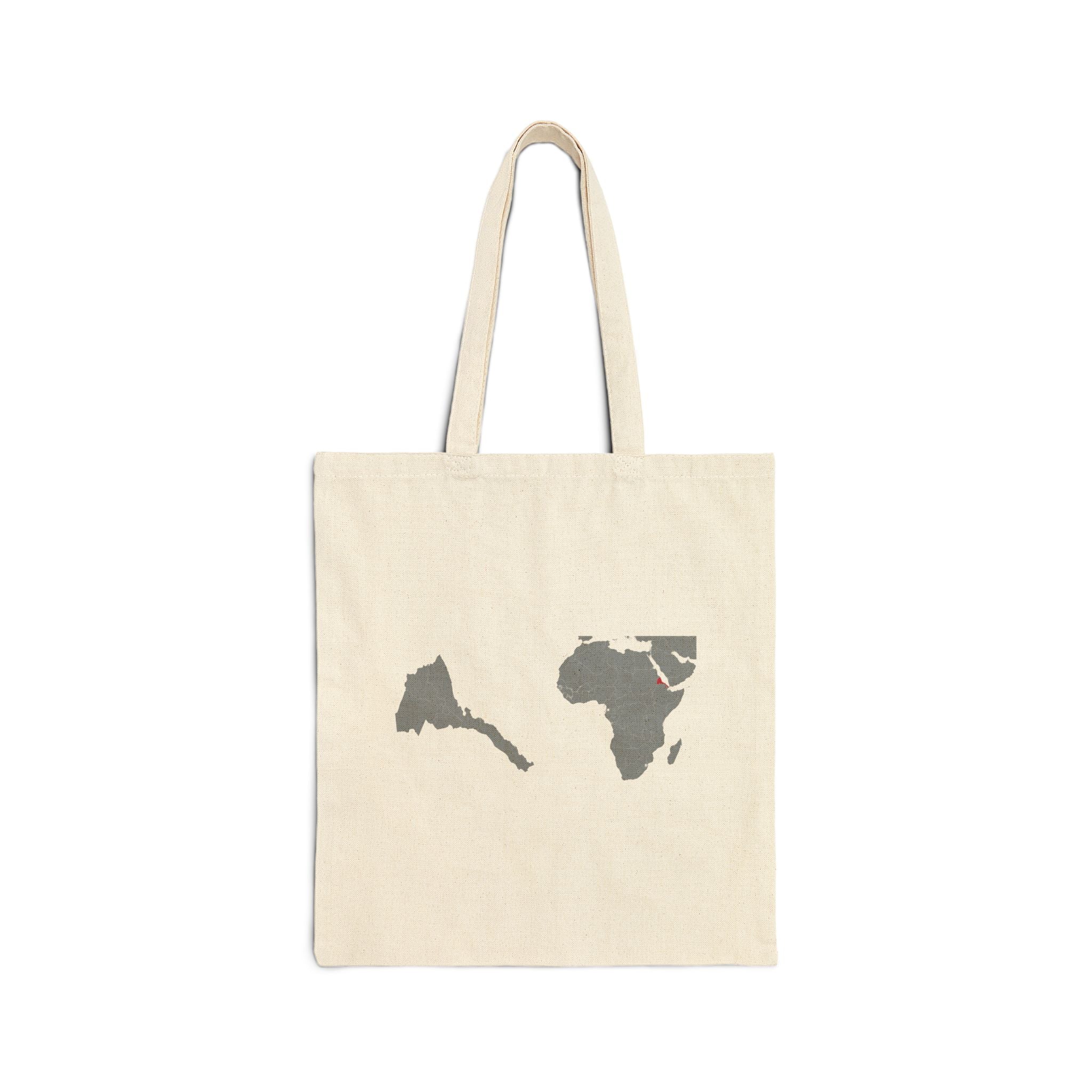 Eritrea Map Canvas Tote Bag – Lightweight Cotton Country Flag Tote for Travel & Everyday