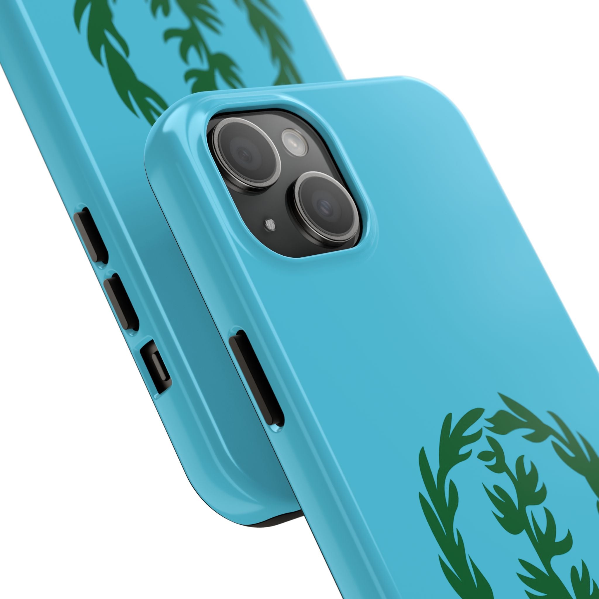 Meley Phone Case — Durable Protective Case with Green Olive Wreath Design