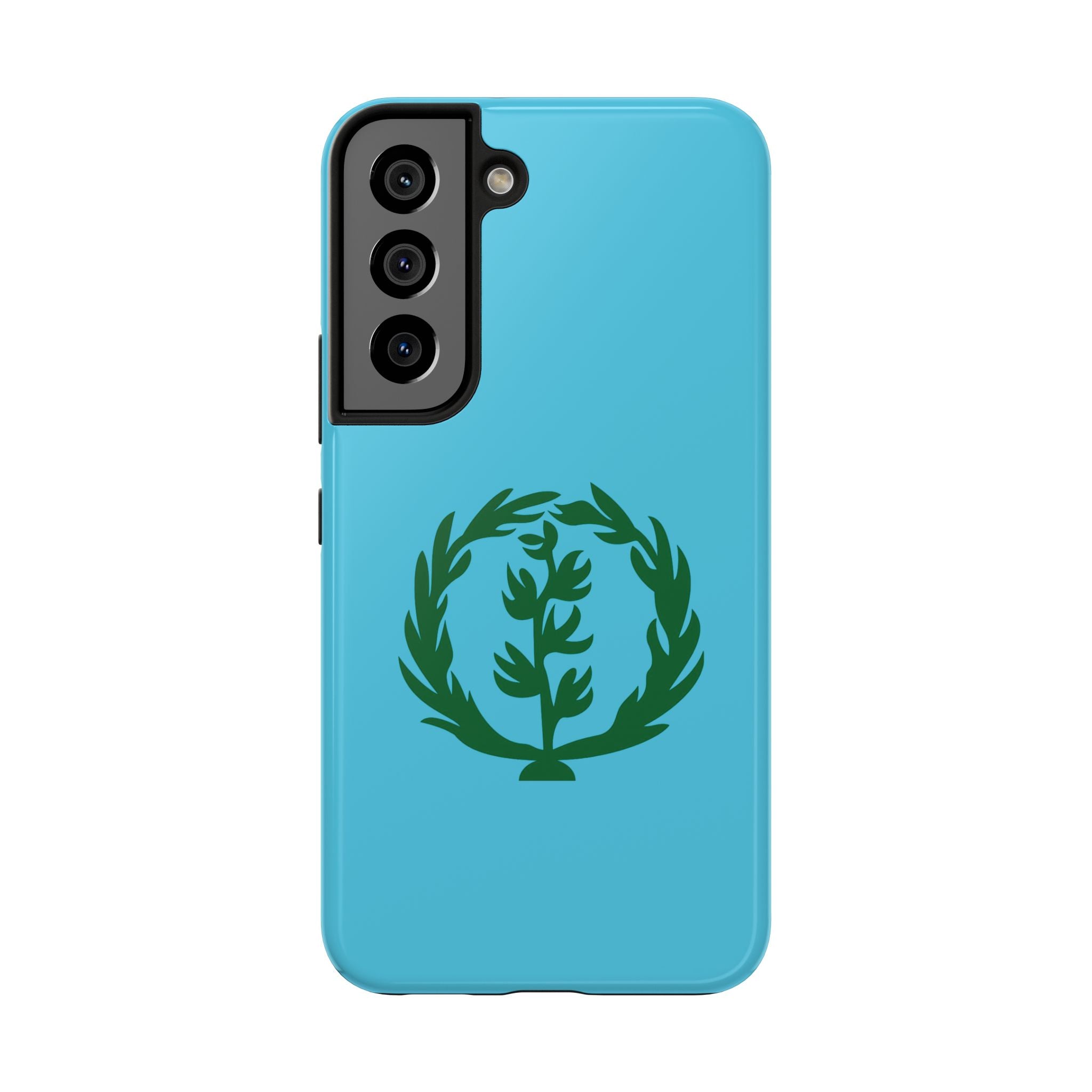 Meley Phone Case — Durable Protective Case with Green Olive Wreath Design