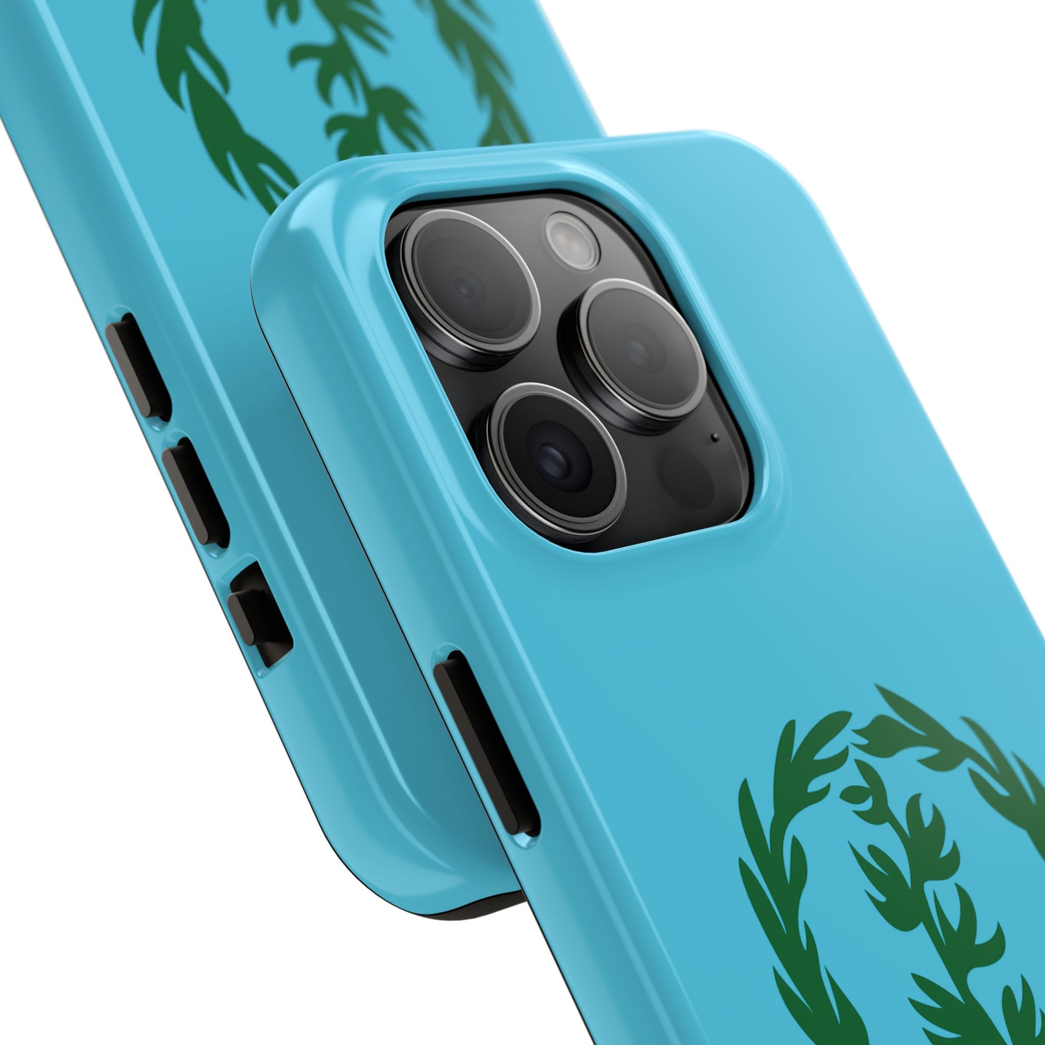 Meley Phone Case — Durable Protective Case with Green Olive Wreath Design