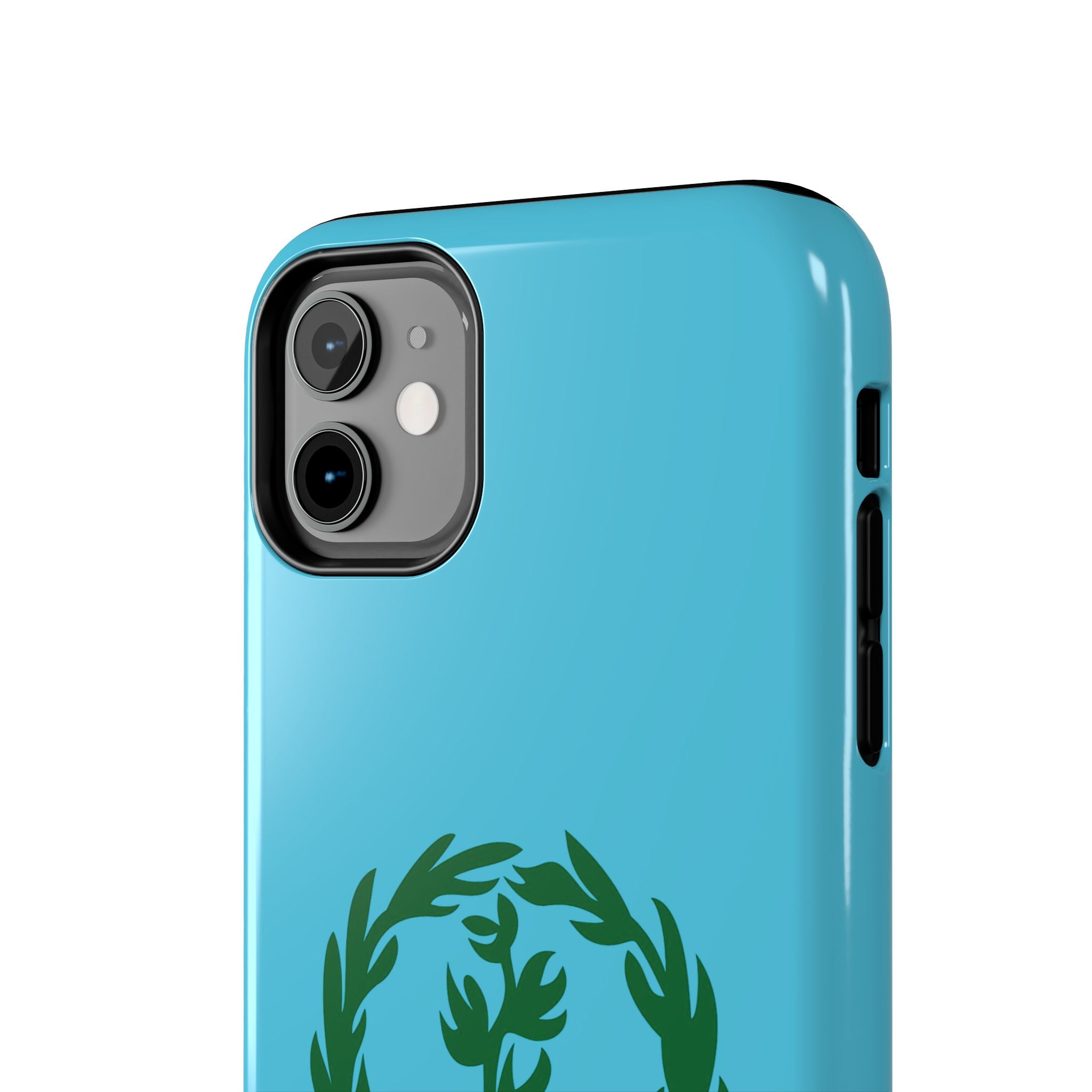 Meley Phone Case — Durable Protective Case with Green Olive Wreath Design