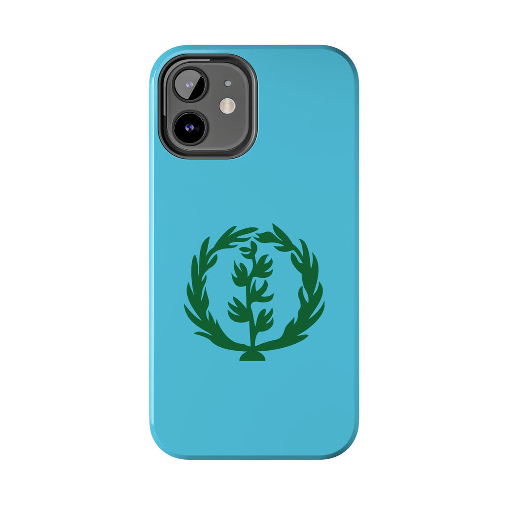 Meley Phone Case — Durable Protective Case with Green Olive Wreath Design