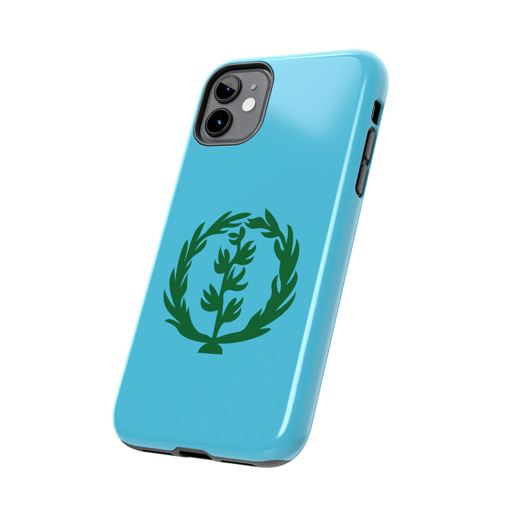 Meley Phone Case — Durable Protective Case with Green Olive Wreath Design