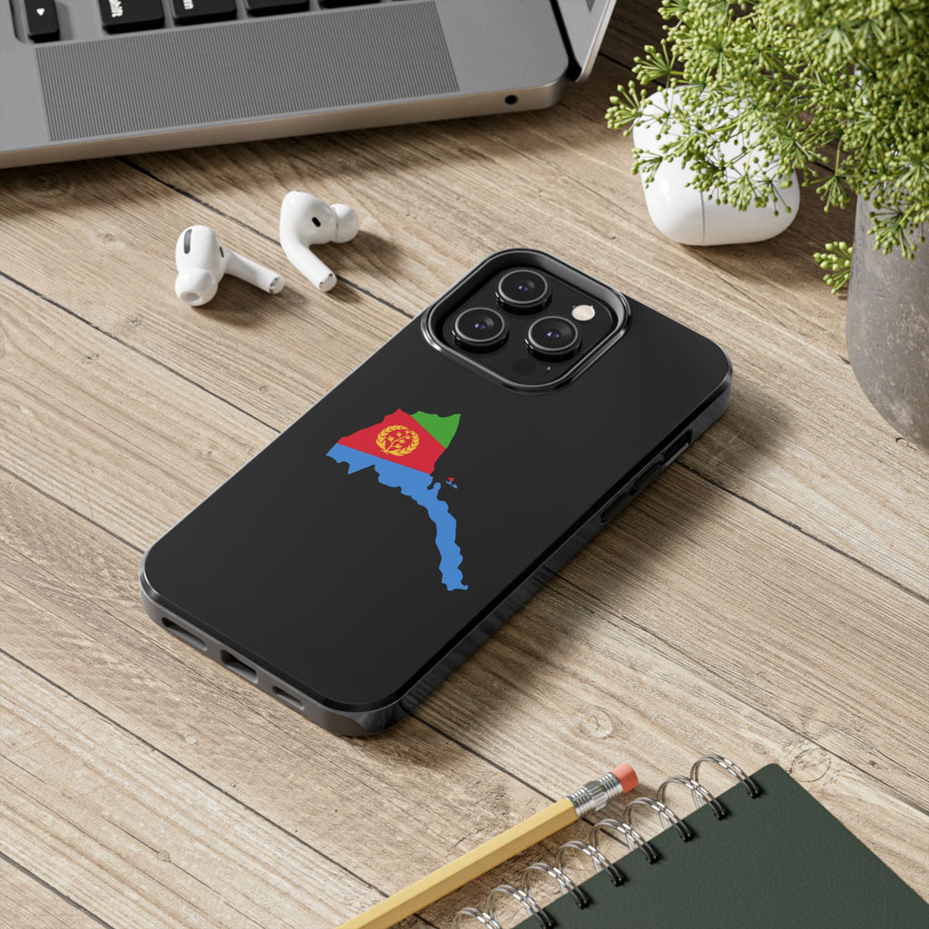 Eritrea Map Flag Tough Phone Case – Protective Eritrean Pride Phone Cover