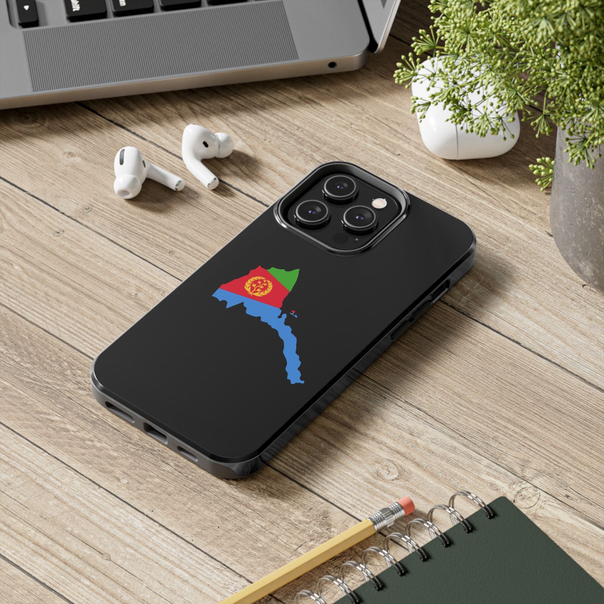Eritrea Map Flag Tough Phone Case – Protective Eritrean Pride Phone Cover